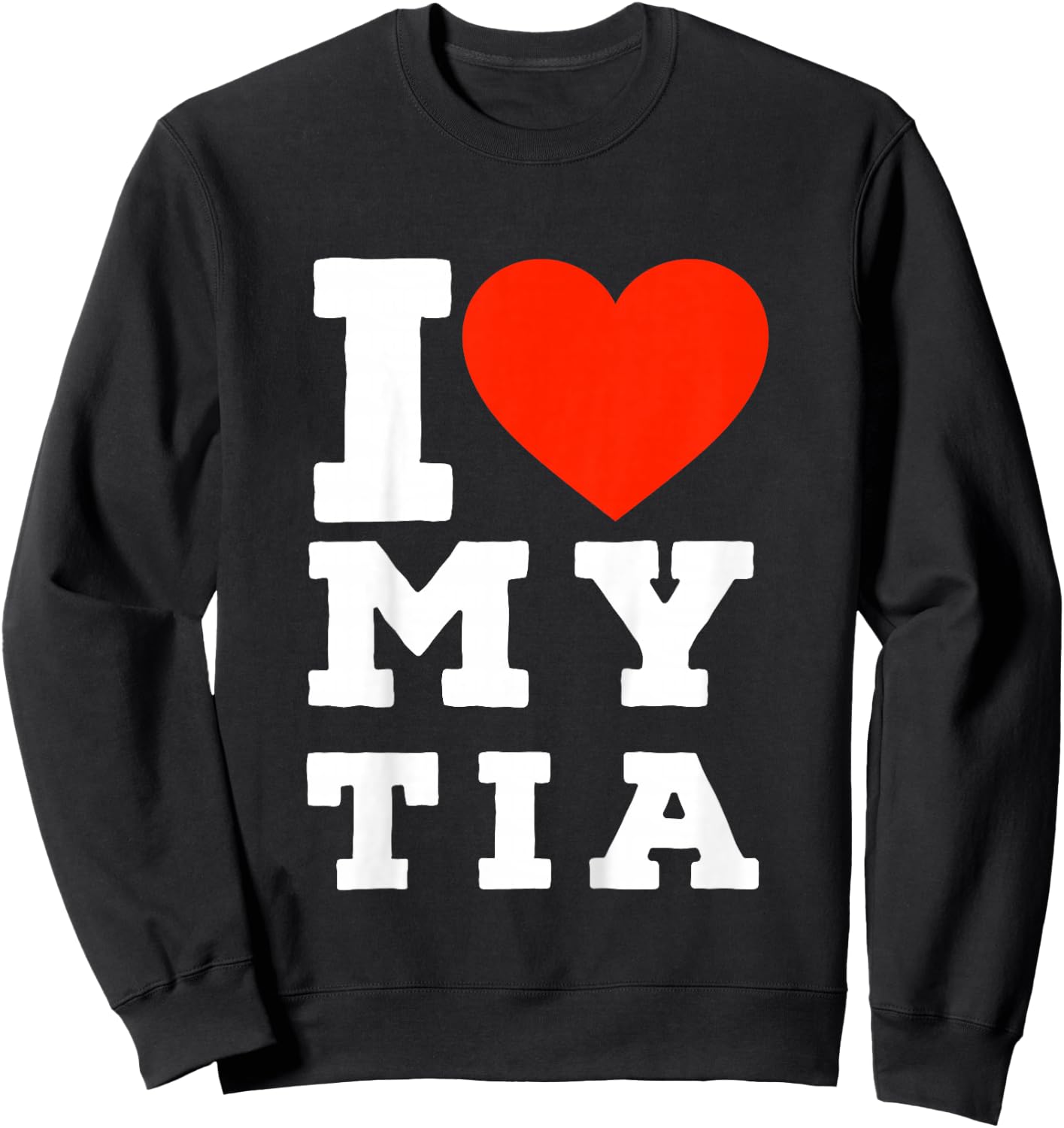 Kids Spanglish I love My Tia | For Nieces and Nephews Sweatshirt - Sweatshirt | Black