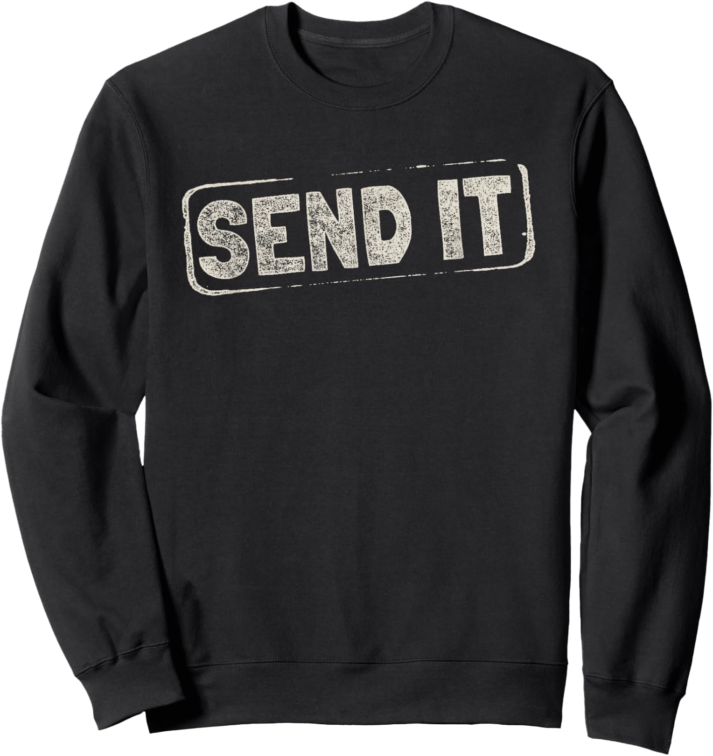 Send It Design For Whitewater Kayaking Sweatshirt - Sweatshirt | Black