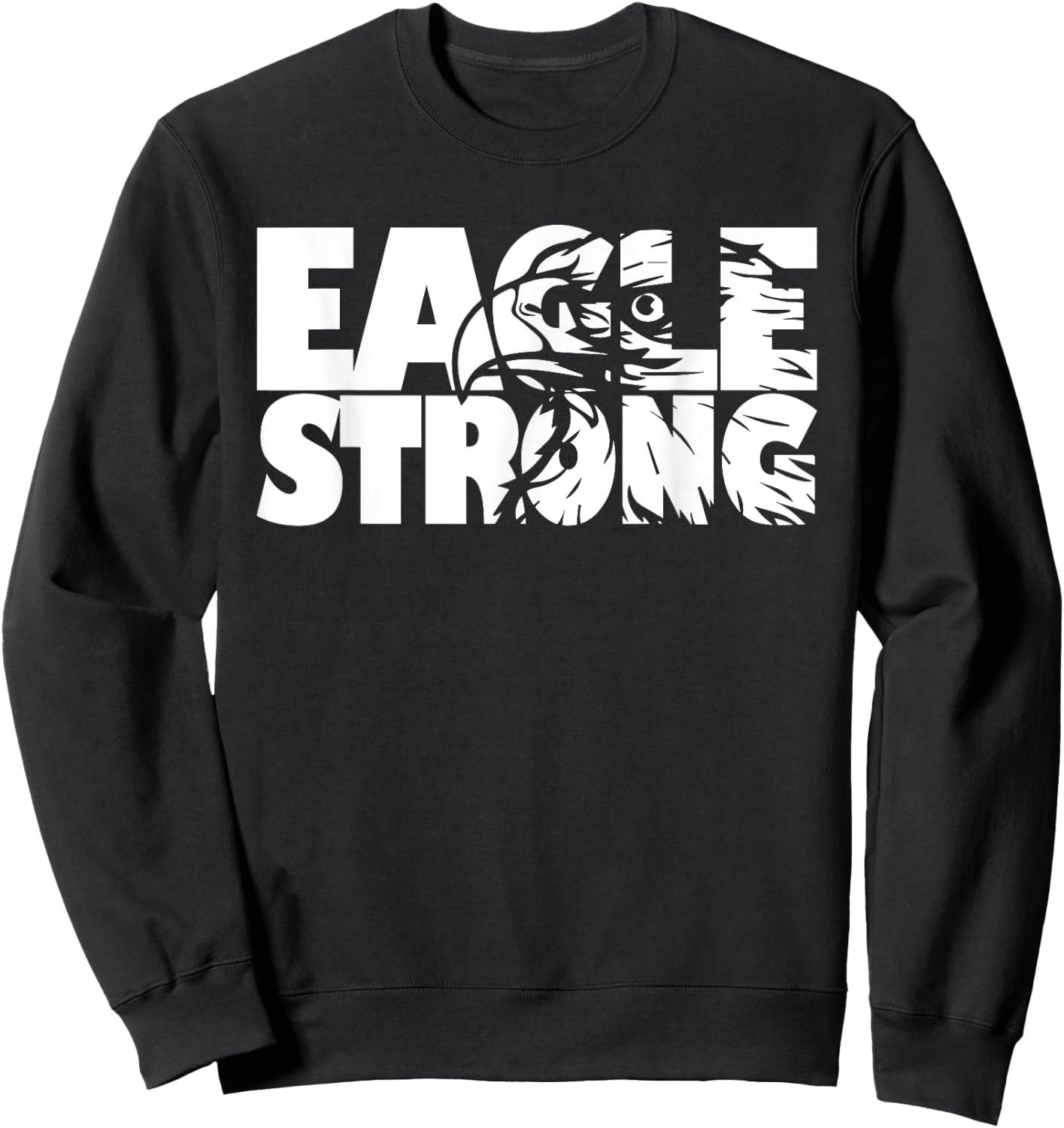 Eagles School Sports Fan Team Spirit Sweatshirt - Sweatshirt | Black