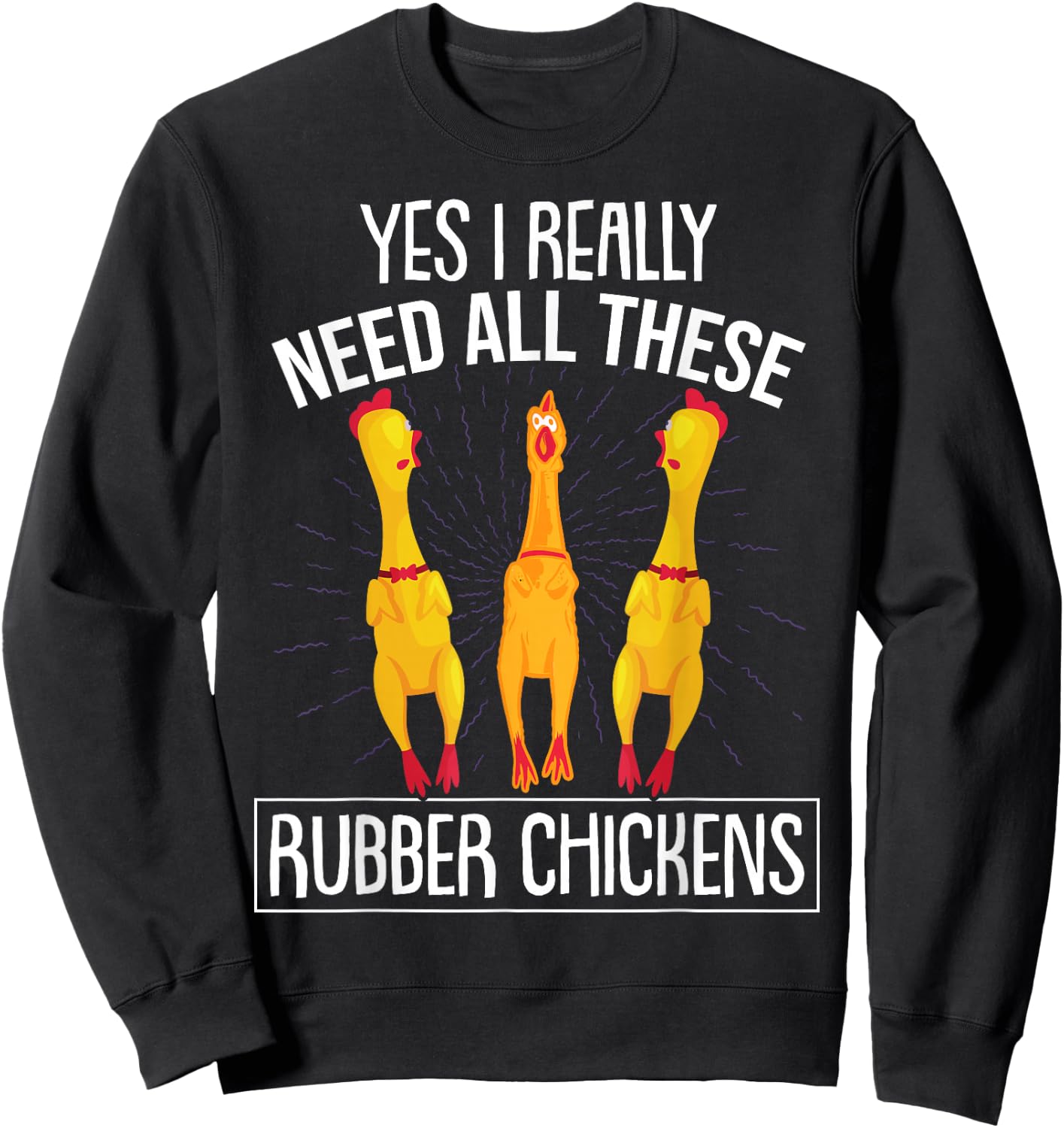 Rubber Chicken Sweatshirt - Sweatshirt | Black