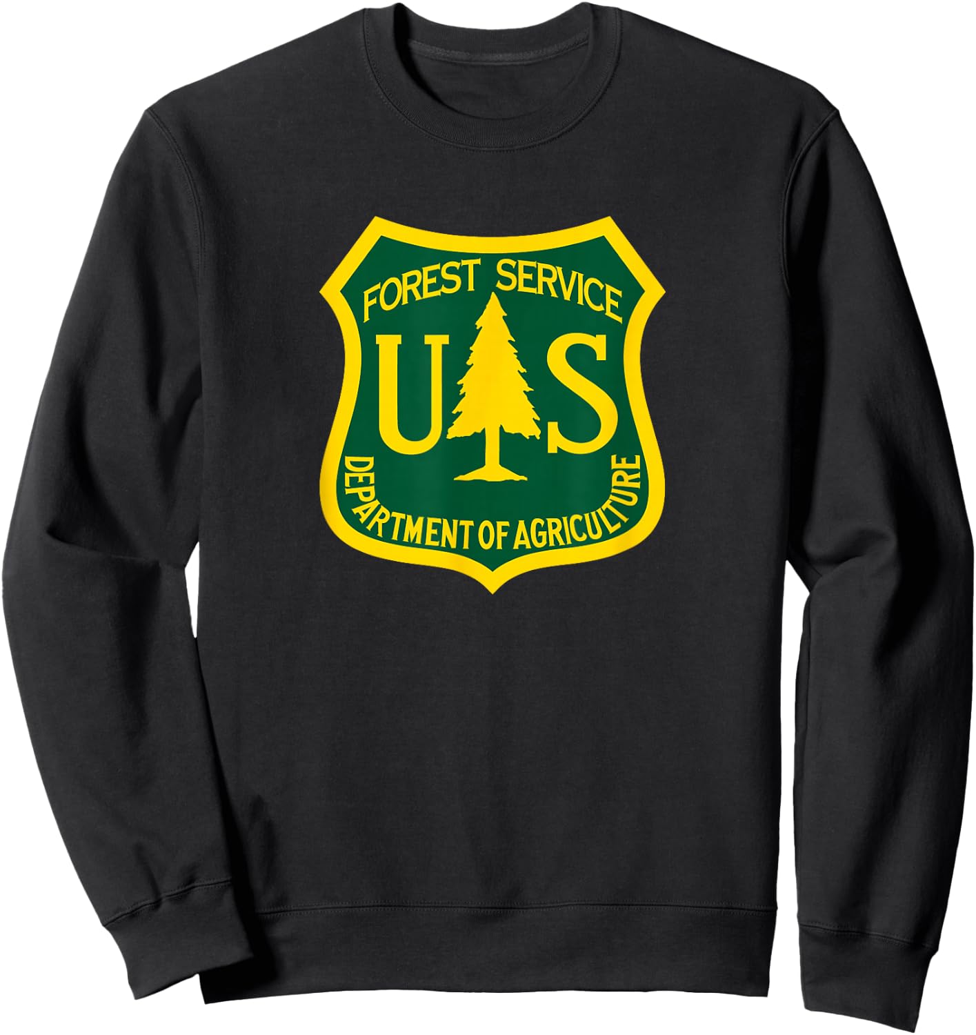 United States Forest Service Agriculture USFS Parks Ranger Sweatshirt - Sweatshirt | Black