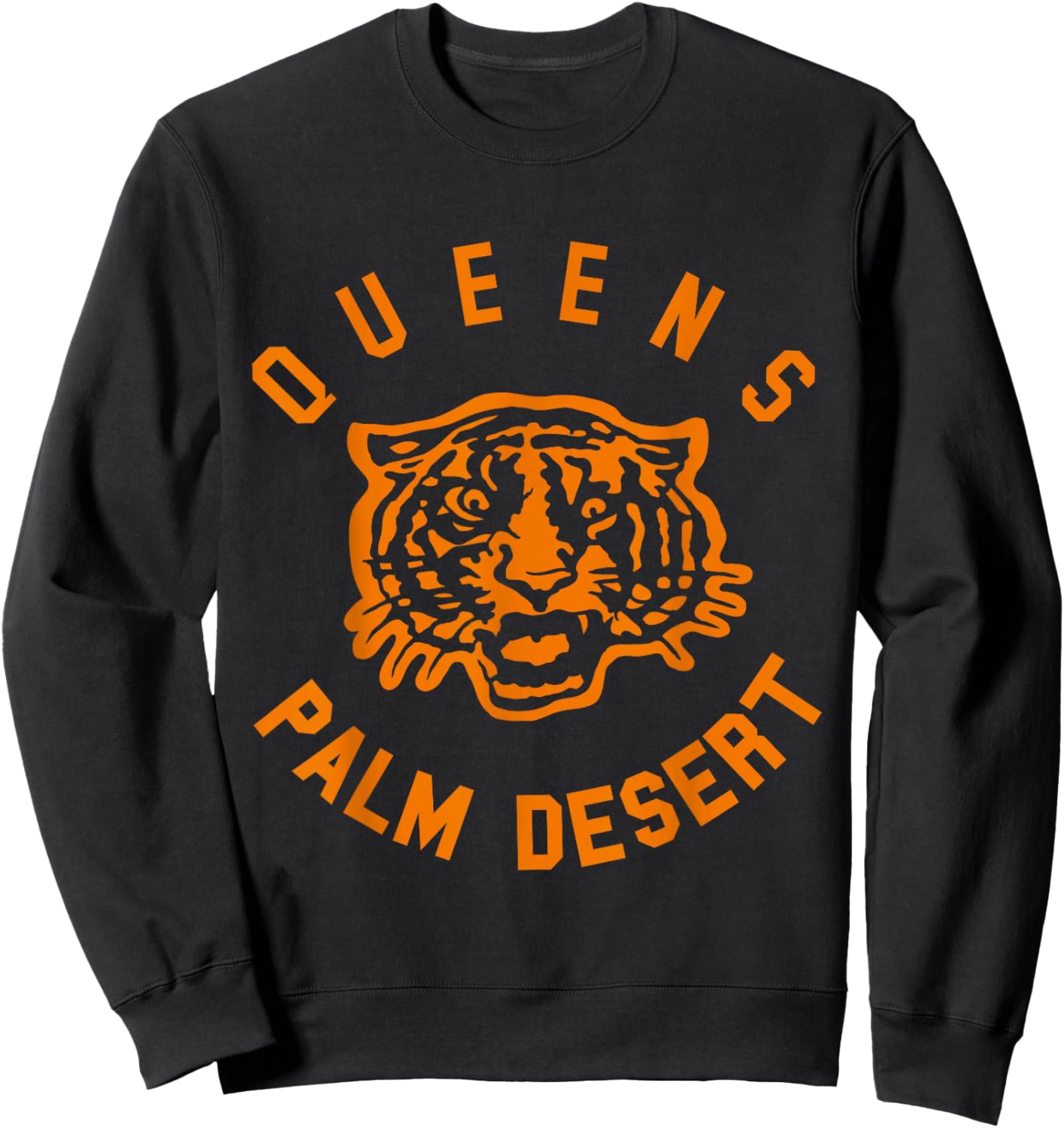 Official Queens of The Stone Age Tiger Palm Desert Sweatshirt - Sweatshirt | Black