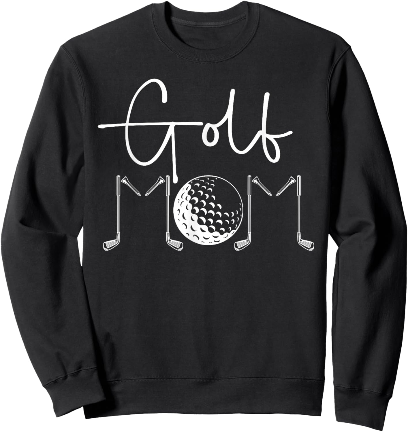 Golf Mom Of A Golf Player Mom Golfer Mama Proud Golf Mother Sweatshirt - Sweatshirt | Black
