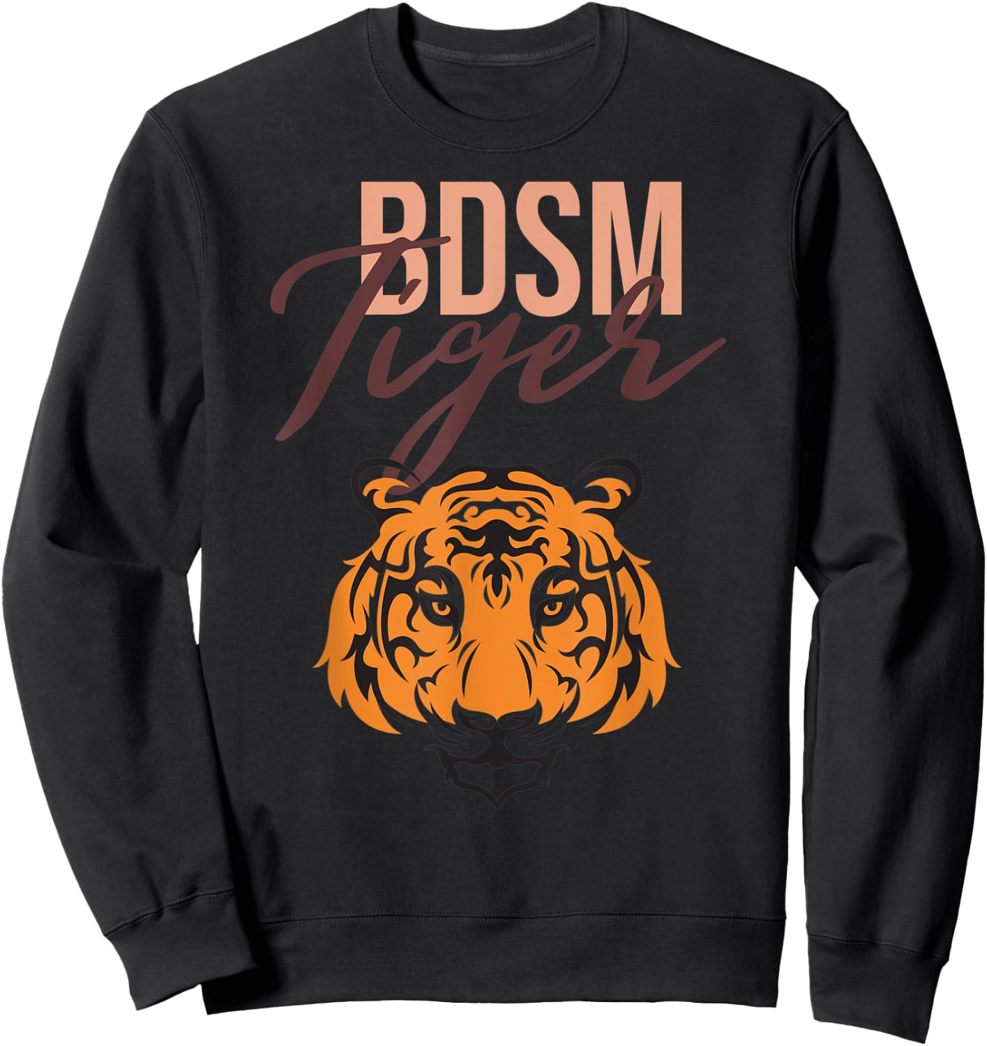 BDSM Instructor Tiger / Master Bondage gift Sweatshirt - Sweatshirt | Black
