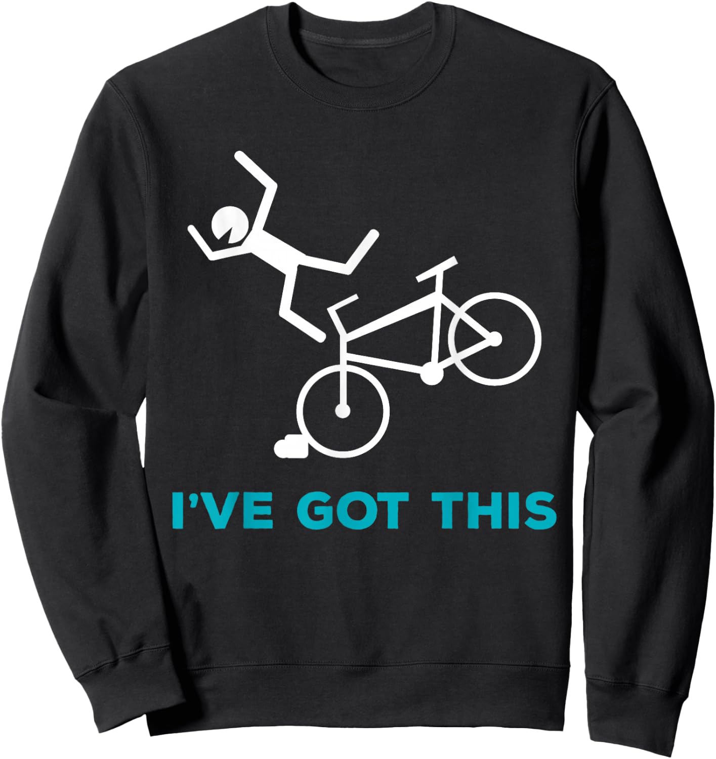I Got This Funny Clumsy Bike Accident Injury get Well Gift Sweatshirt - Sweatshirt | Black