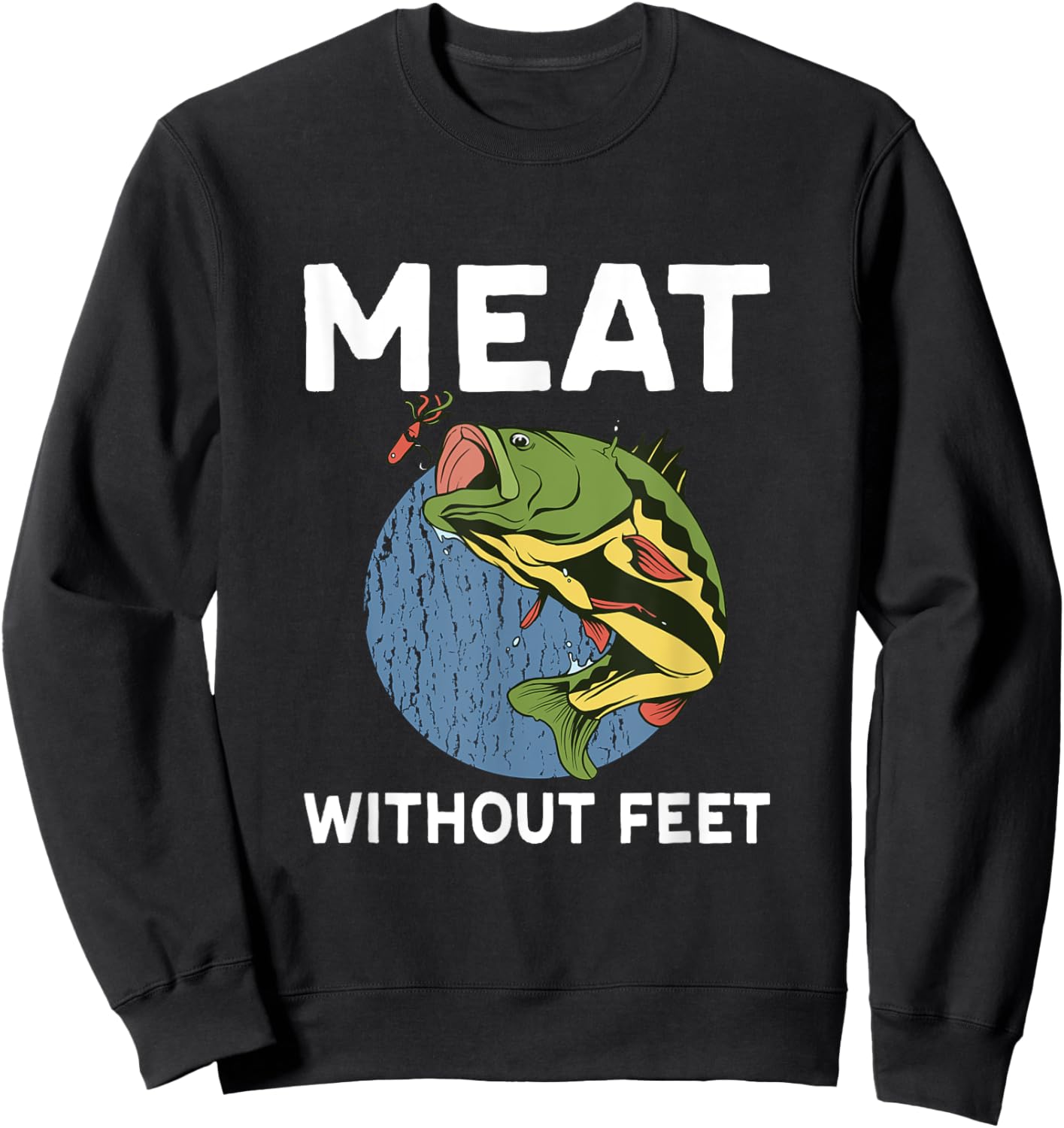 Meat Without Feet Fish Sweatshirt - Sweatshirt | Black