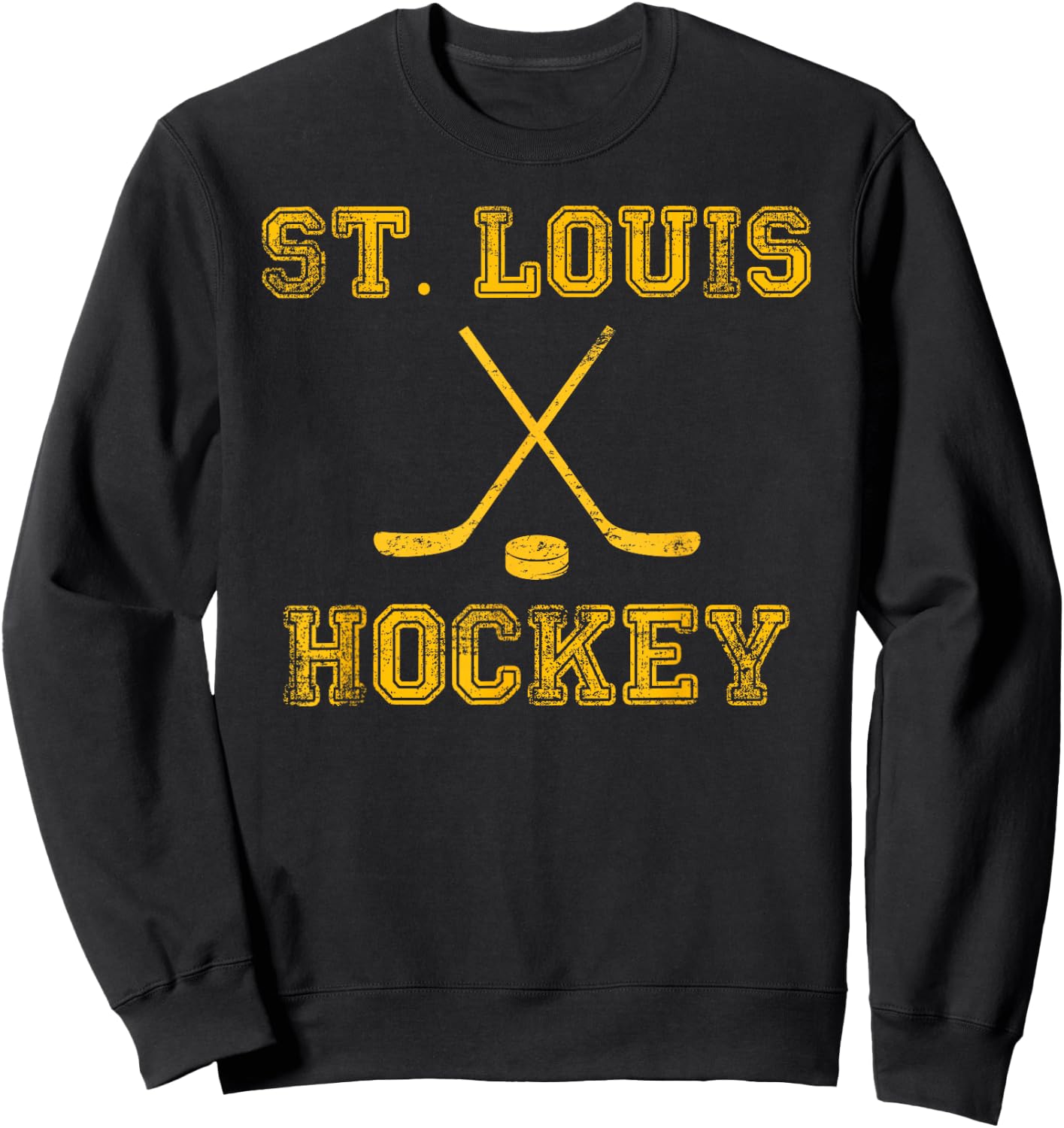 St. Louis Ice Hockey Sticks State Outile STL Sweatshirt - Sweatshirt | Black