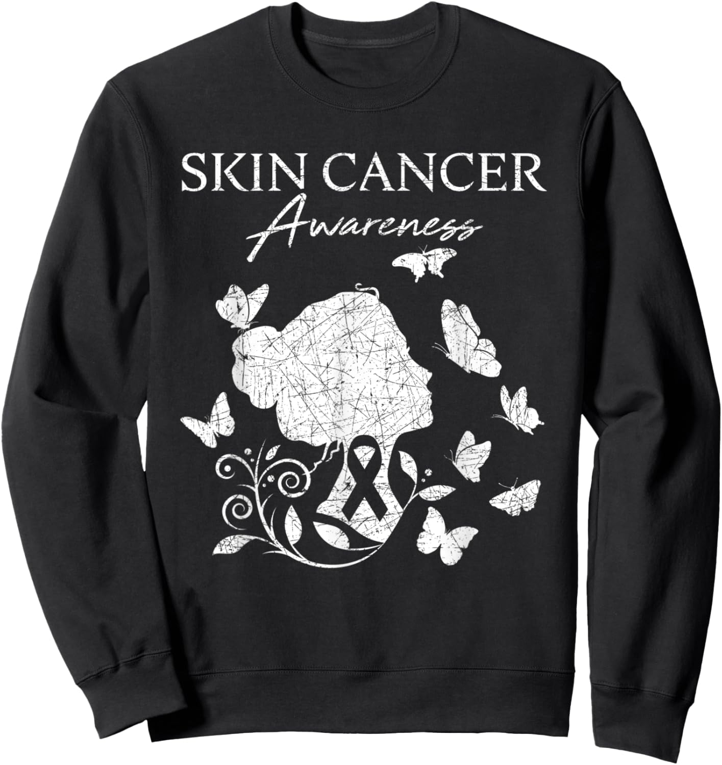 Skin Cancer Awareness Sweatshirt - Sweatshirt | Black