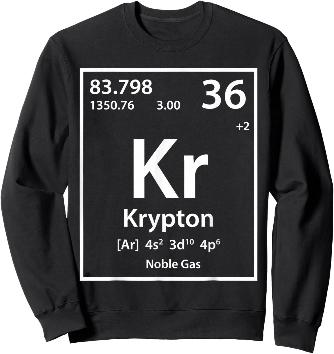 Krypton Element (white) Sweatshirt - Sweatshirt | Black