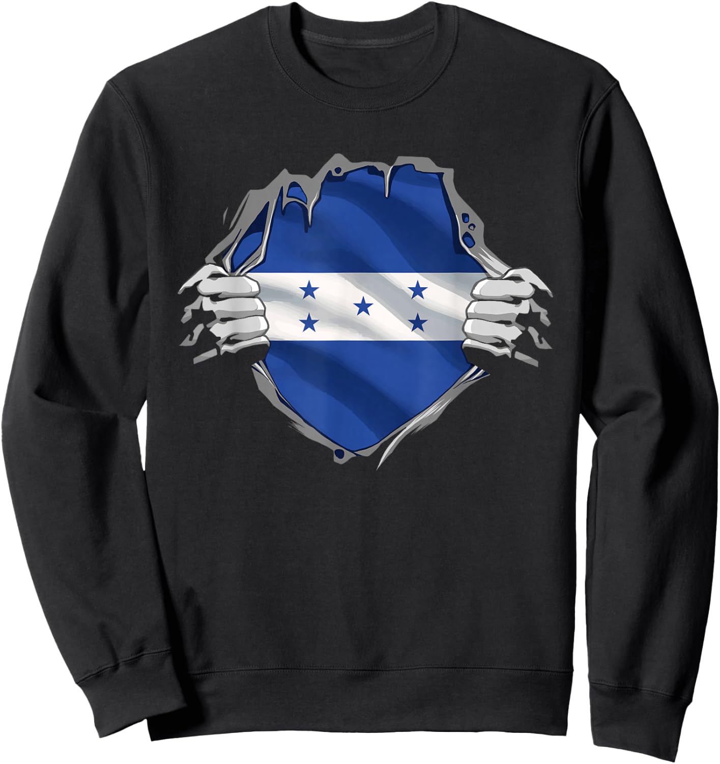 Honduras Shirt Super Honduran Flag Honduras Roots Heritage Sweatshirt - Sweatshirt | Black