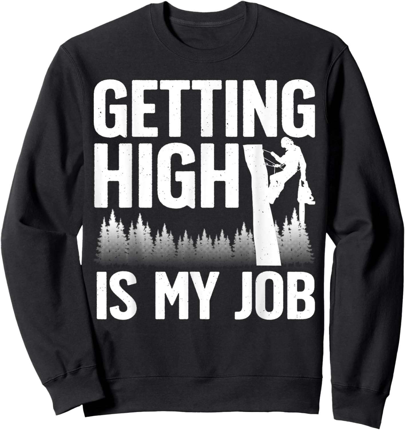 Cute Lumberjack Women Logger Wood Logging Arborist Sweatshirt - Sweatshirt | Black