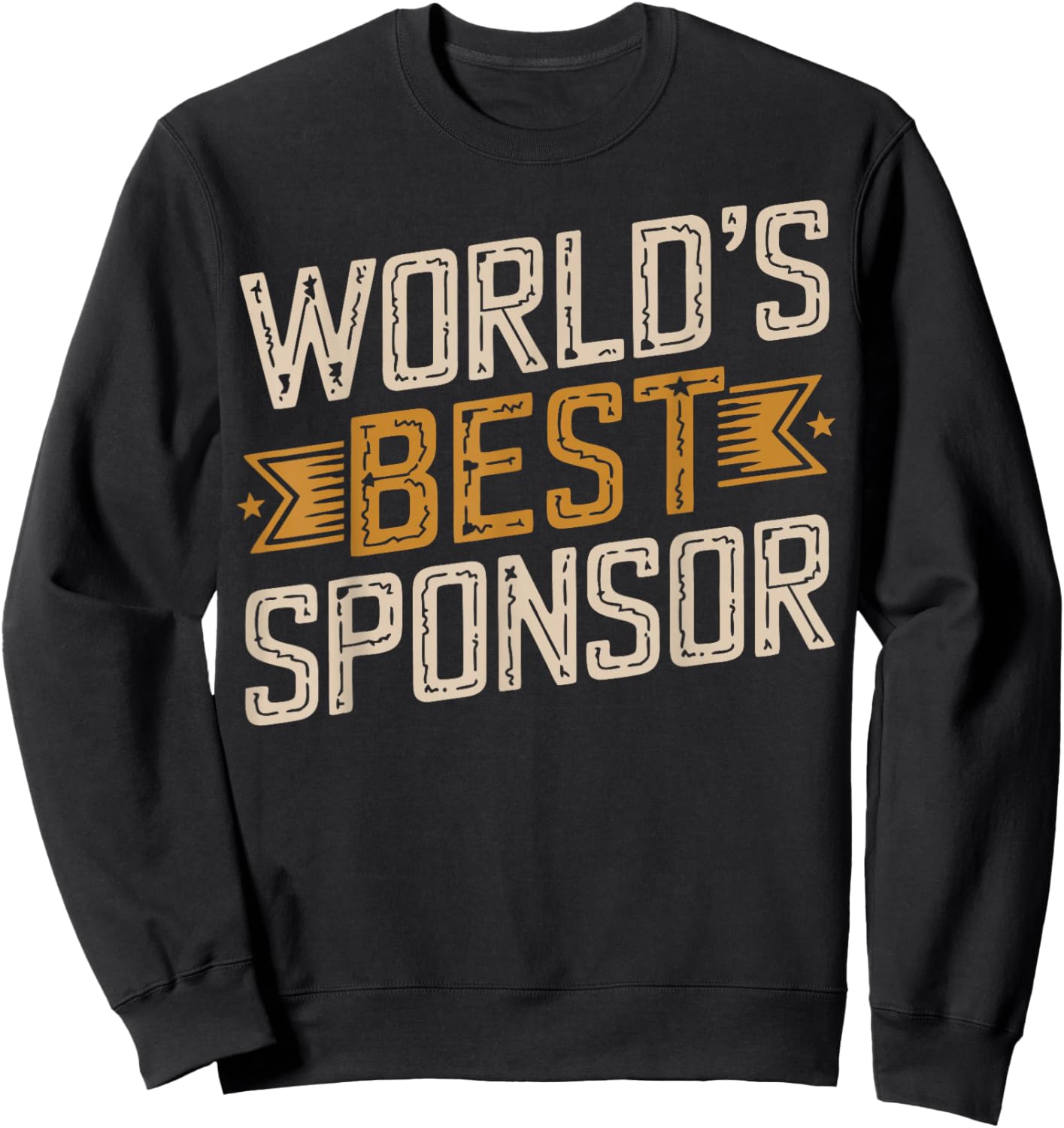 AA Sponsor World's Best Sponsor Sweatshirt - Sweatshirt | Black