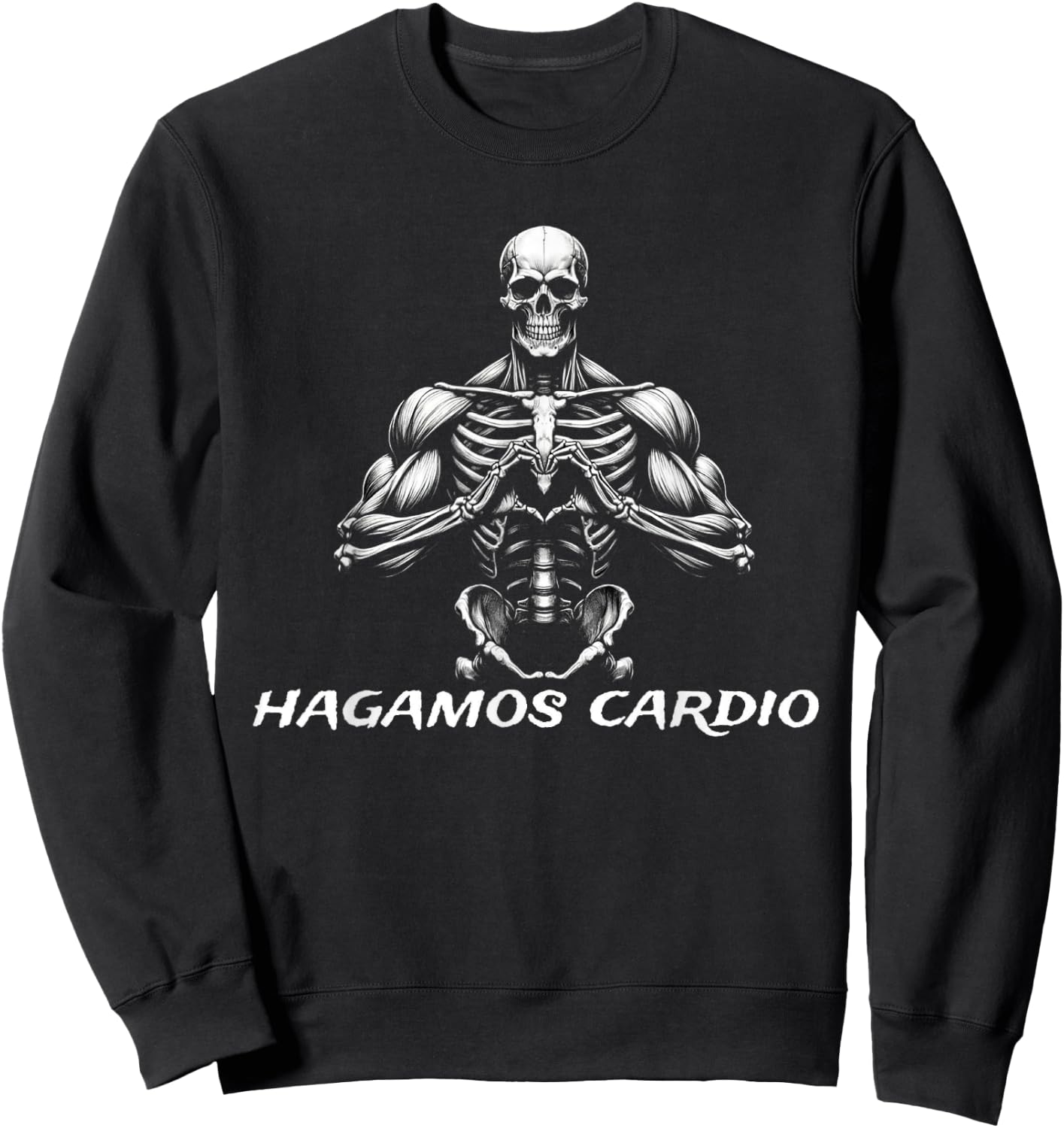 Calacas Chidas Gym Mexican Saying Funny Sarcasm Slang Latinx Sweatshirt - Sweatshirt | Black