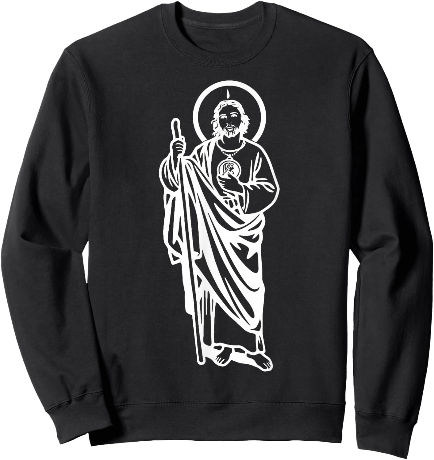 San Judas Tadeo Saint Jude Thaddeus Sweatshirt - Sweatshirt | Black
