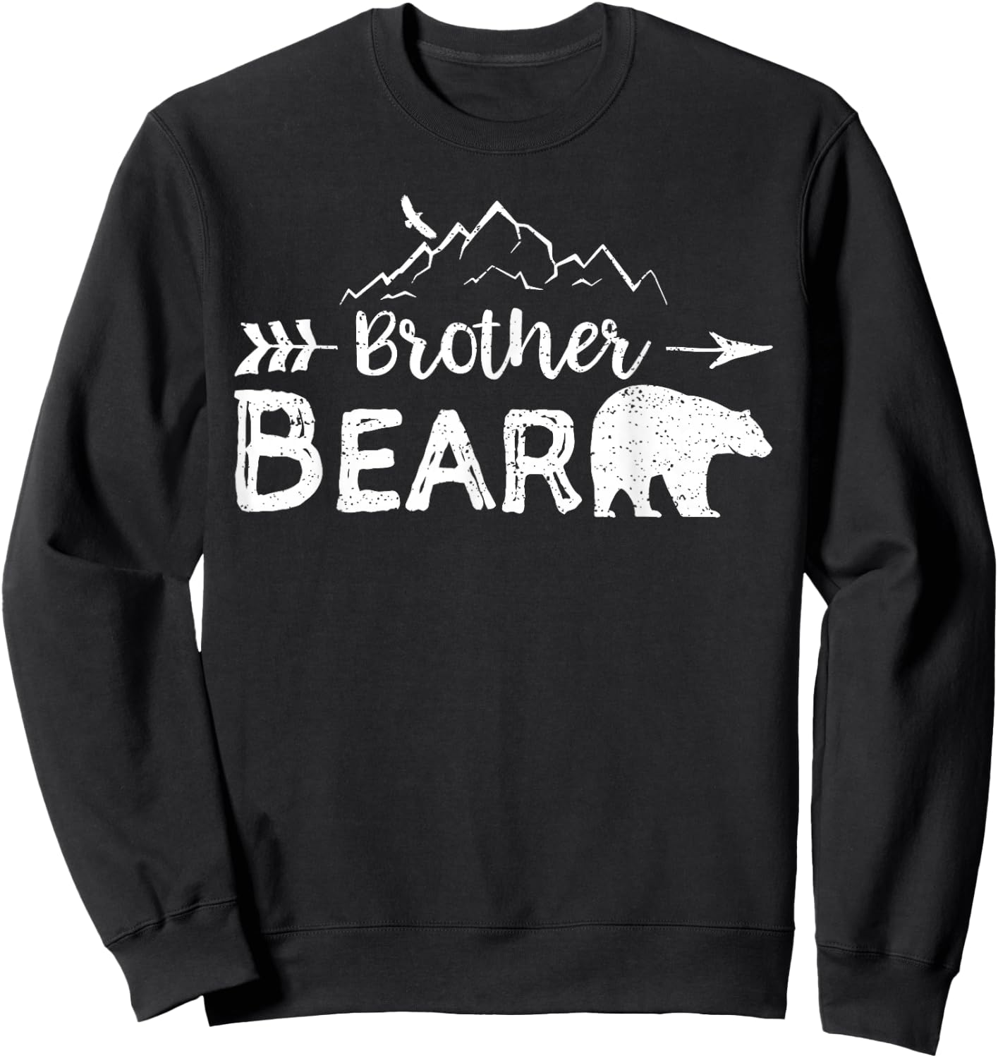 Brother Bear Shirt Matching Family Mama Papa Bear Camping Sweatshirt - Sweatshirt | Black