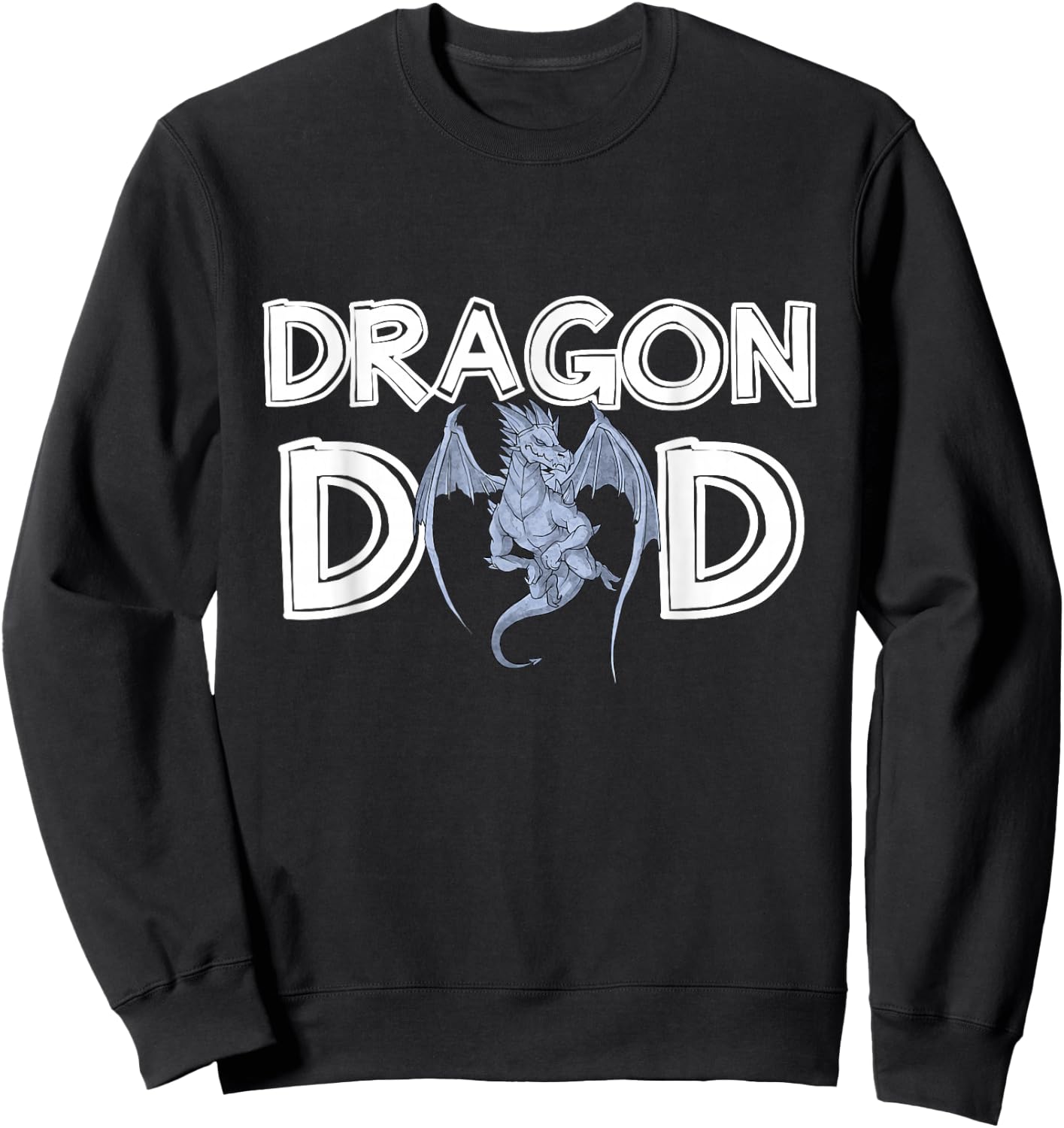 Dragon Dad Daddy Father's Day Gift Dragon Sweatshirt - Sweatshirt | Black