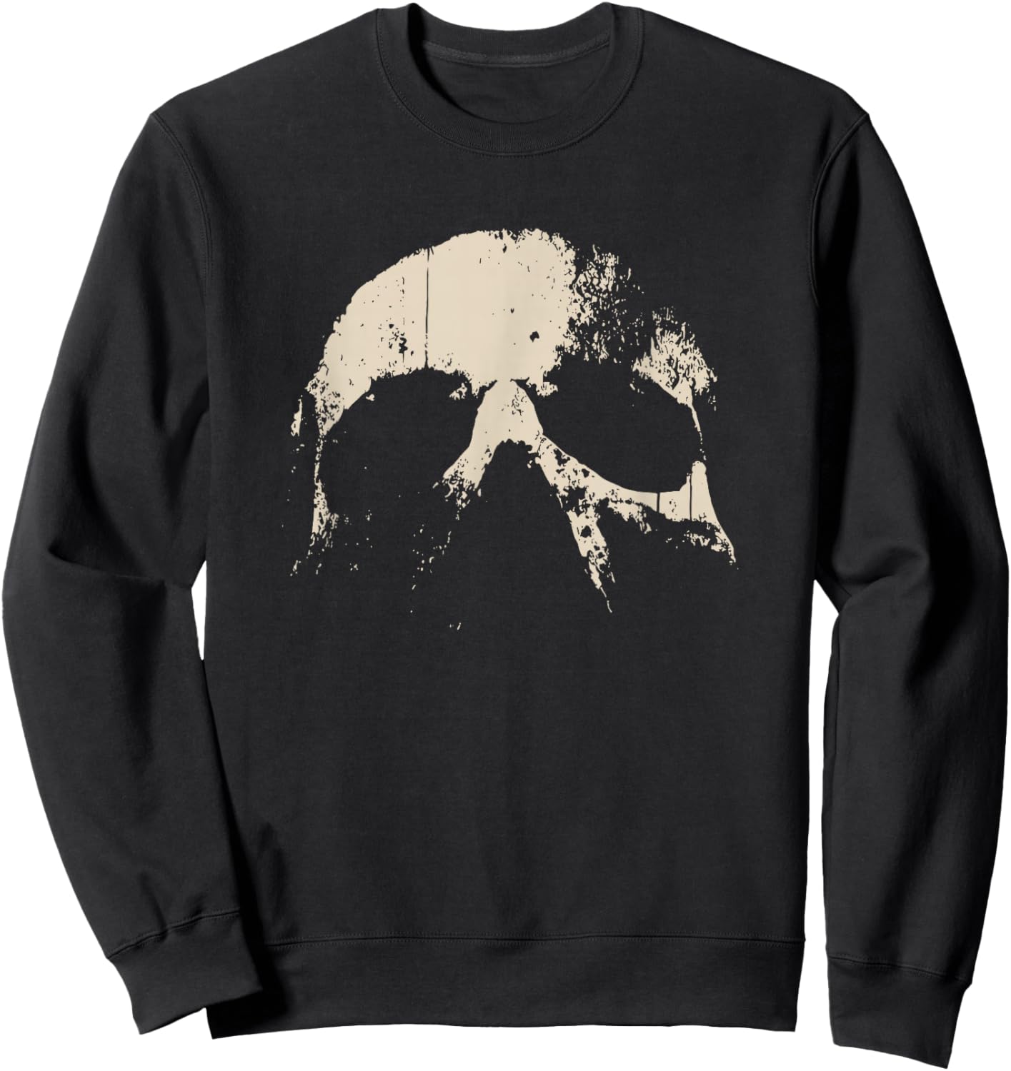 Skull Grunge Graphic Men Sweatshirt - Sweatshirt | Black