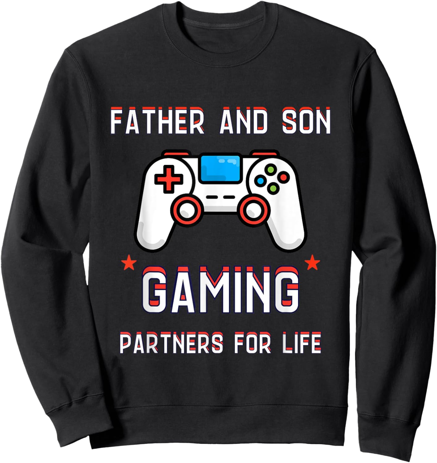 Father And Son Gaming Partners For Life Video Game Matching Sweatshirt - Sweatshirt | Black