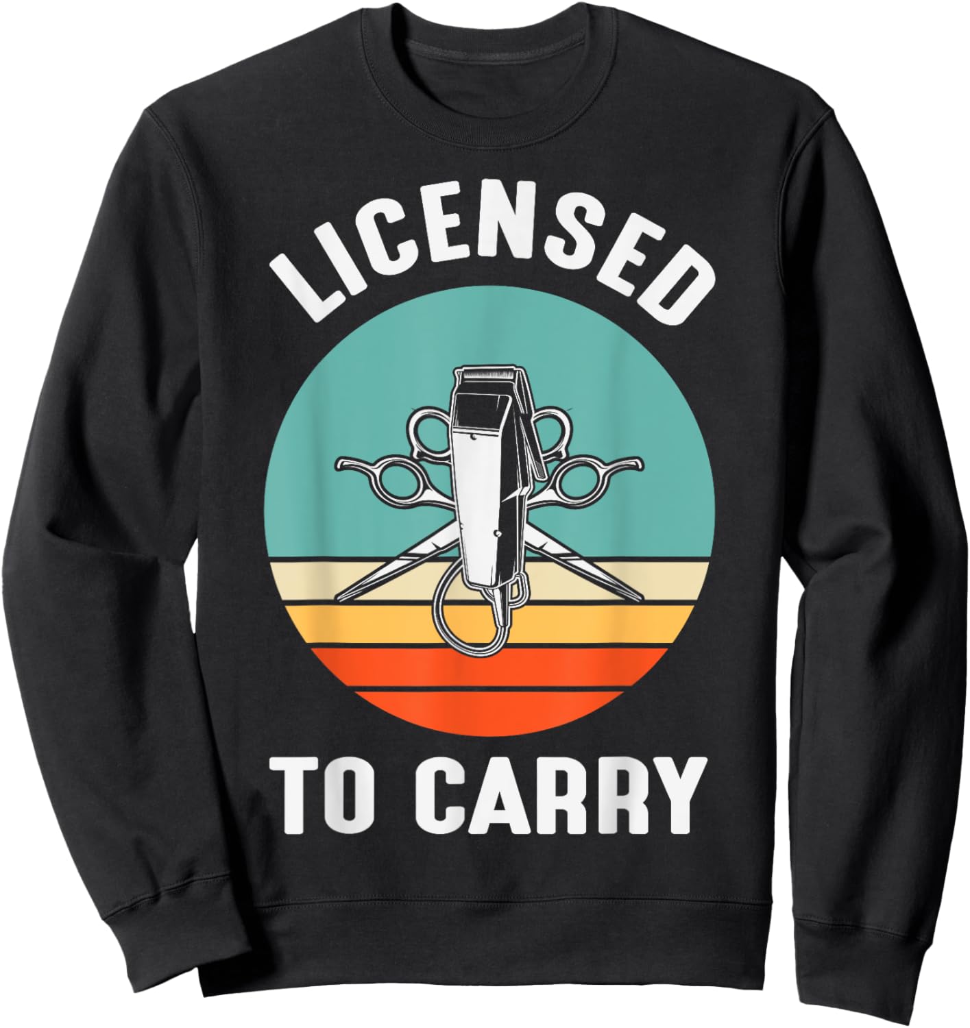 Barber Designs Dad Funny Hairdressing Hair Stylists Sweatshirt - Sweatshirt | Black