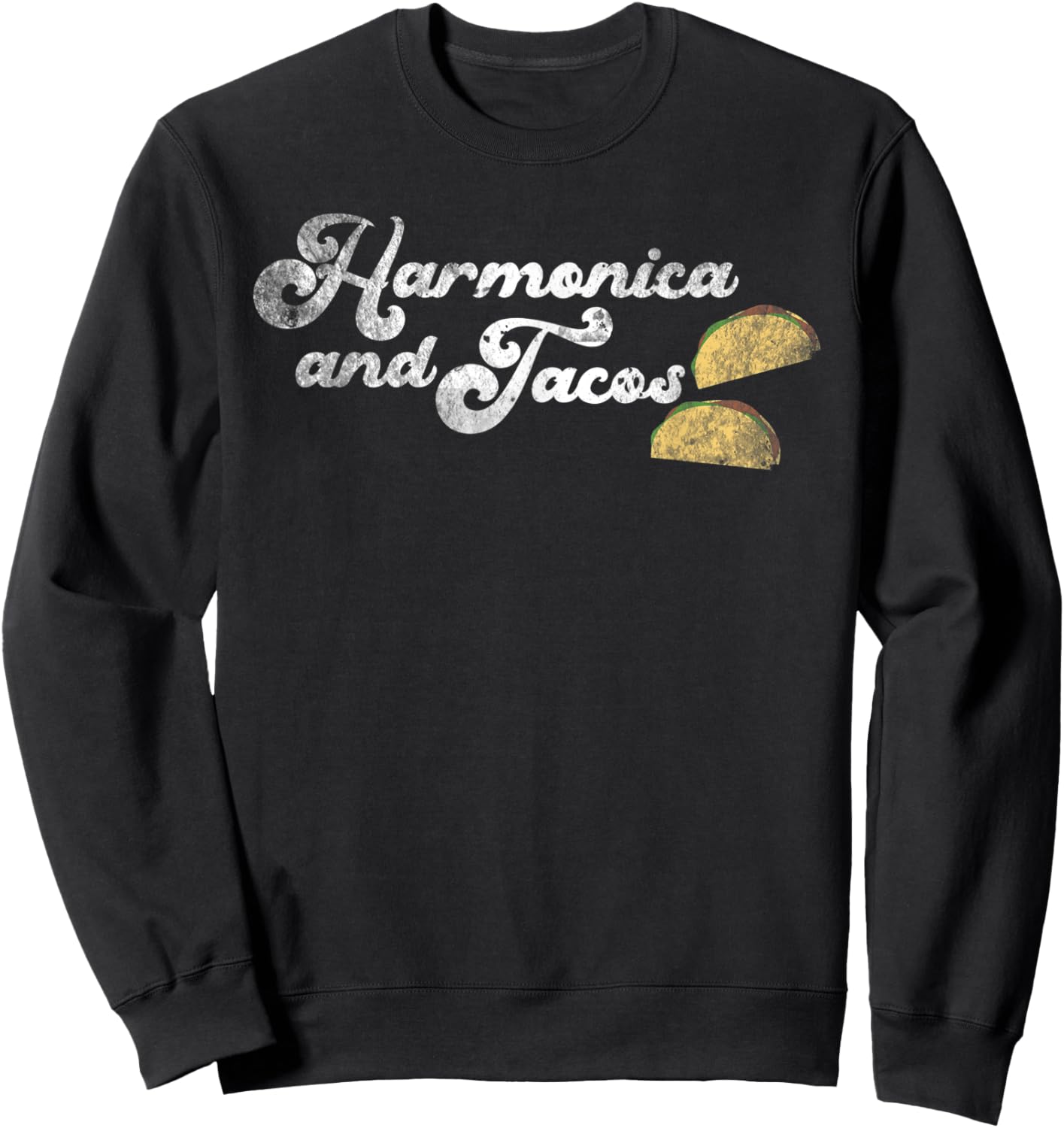 Harmonica And Tacos Sweatshirt - Sweatshirt | Black
