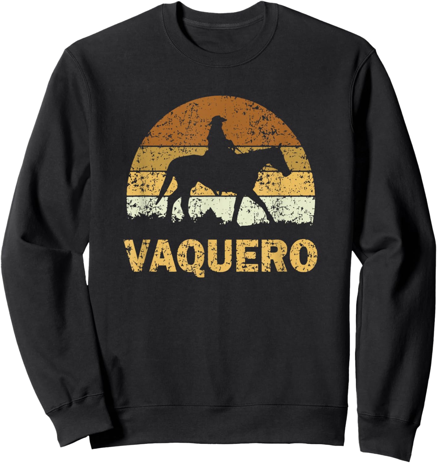 Vaquero Mexican Cowboy Sweatshirt - Sweatshirt | Black
