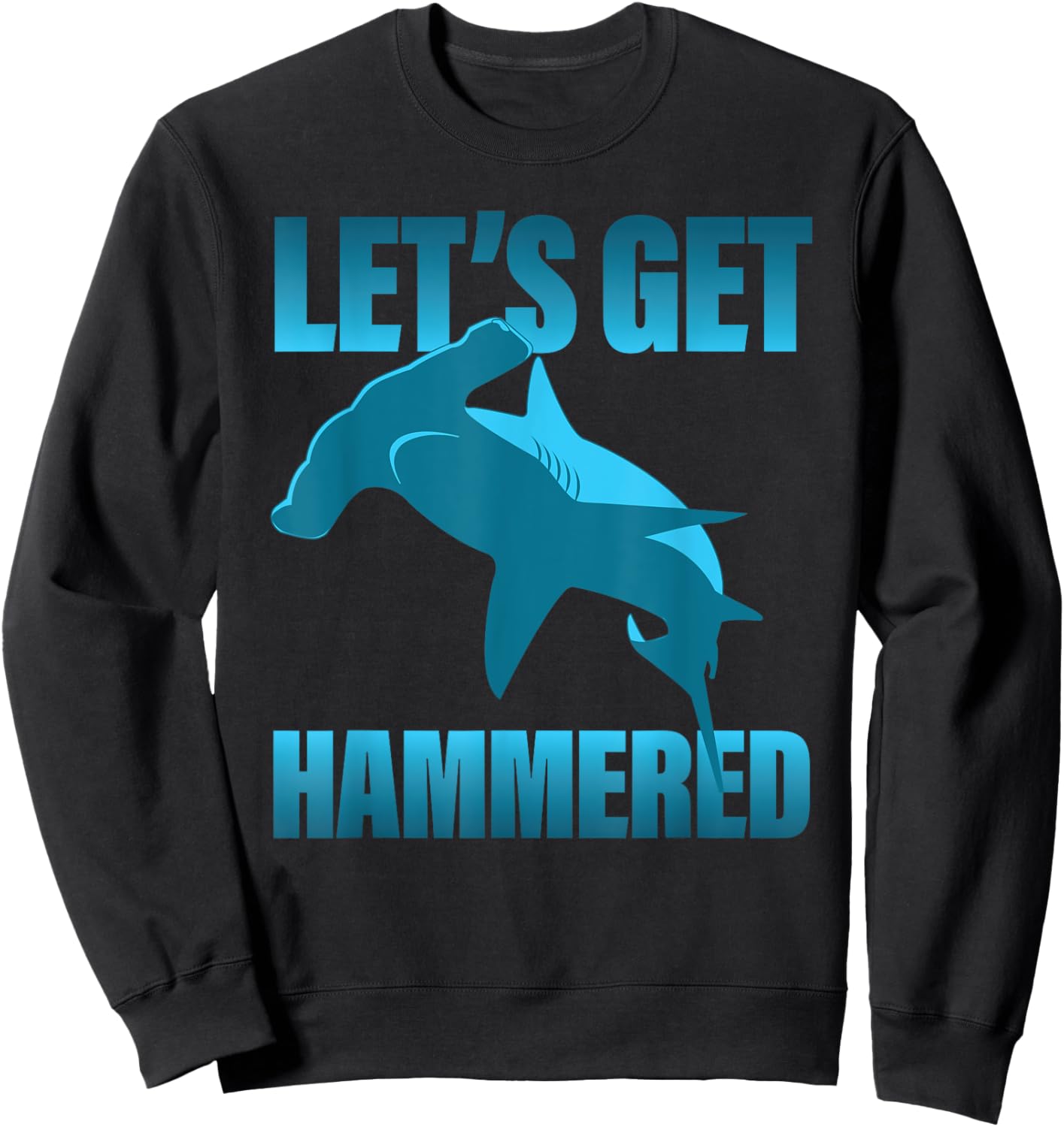 Funny Deep Sea Diving - Boat Dive Hammerhead Shark Sweatshirt - Sweatshirt | Black