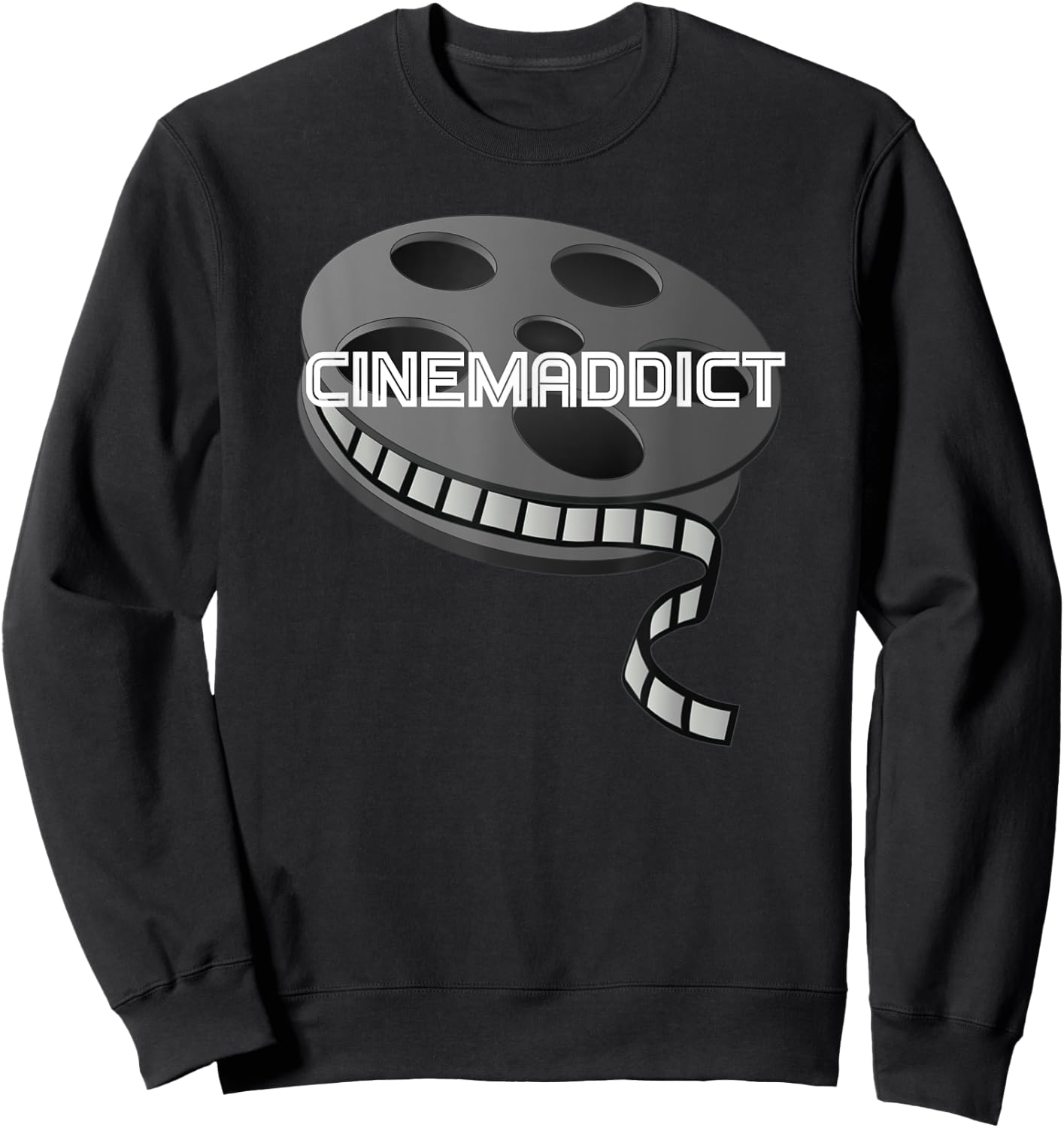 Cinemaddict Cinema Addict Movie Film Buff Sweatshirt - Sweatshirt | Black