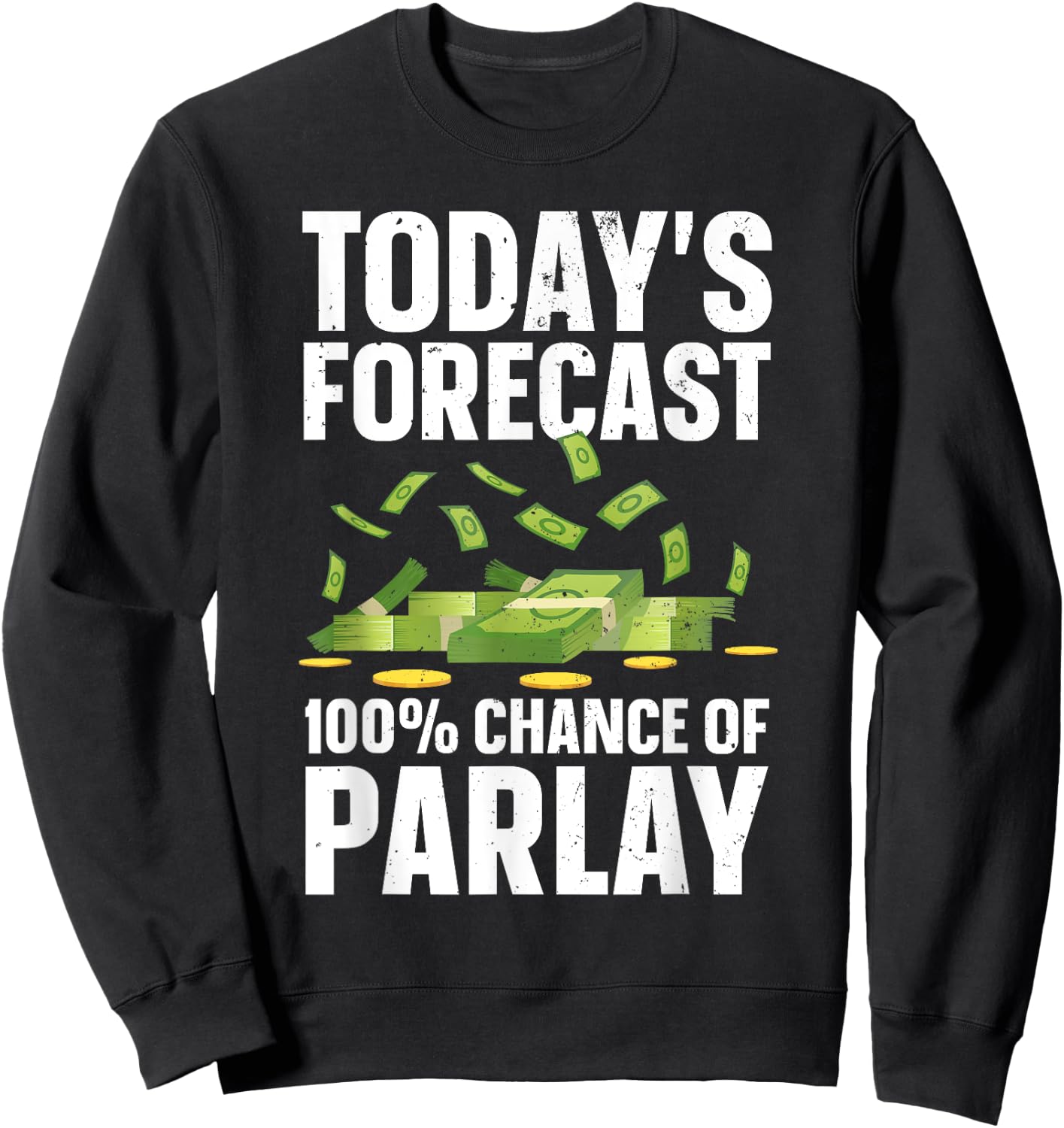 Parlay Sports Betting Design Women Sports Gambler Sweatshirt - Sweatshirt | Black