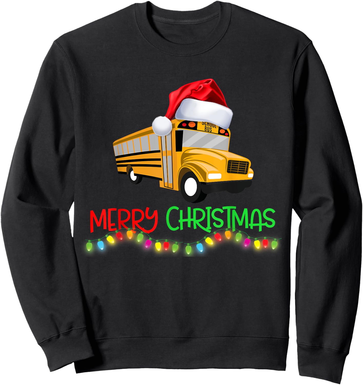 School Bus Driver Christmas Favorite Driver Sweatshirt - Sweatshirt | Black