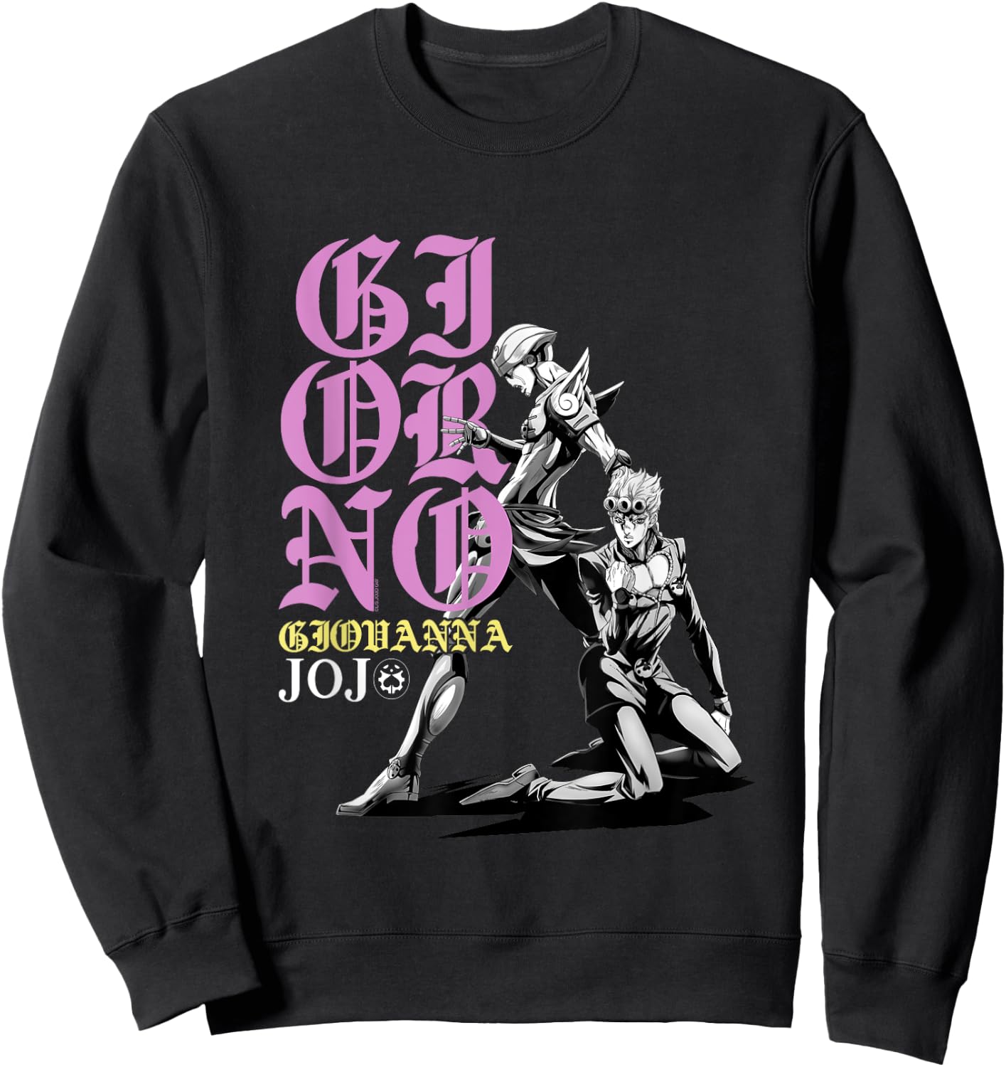 JoJo's Bizarre Adventure Giorno & Golden Wind Pose Anime Sweatshirt - Sweatshirt | Black