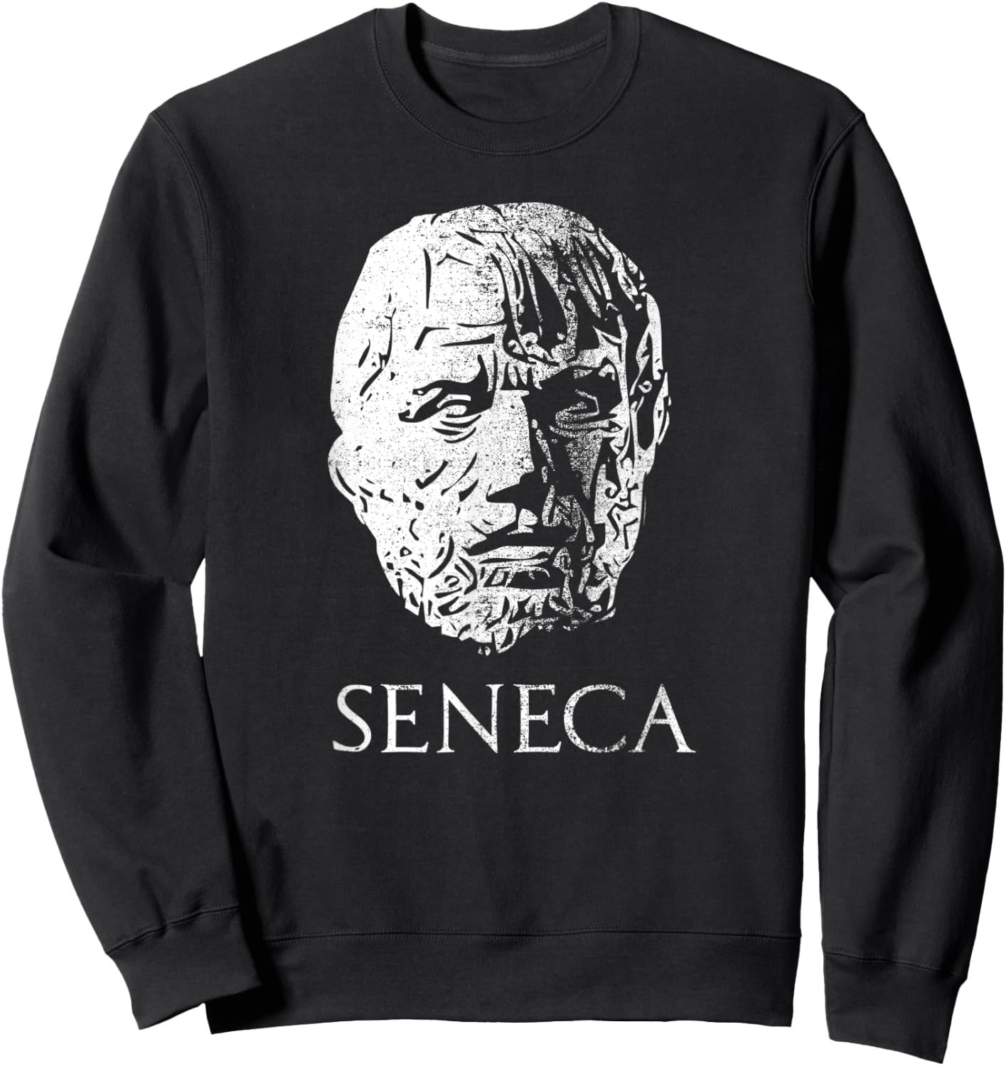 Stoicism Seneca The Younger Philosopher Stoic Sweatshirt - Sweatshirt | Black