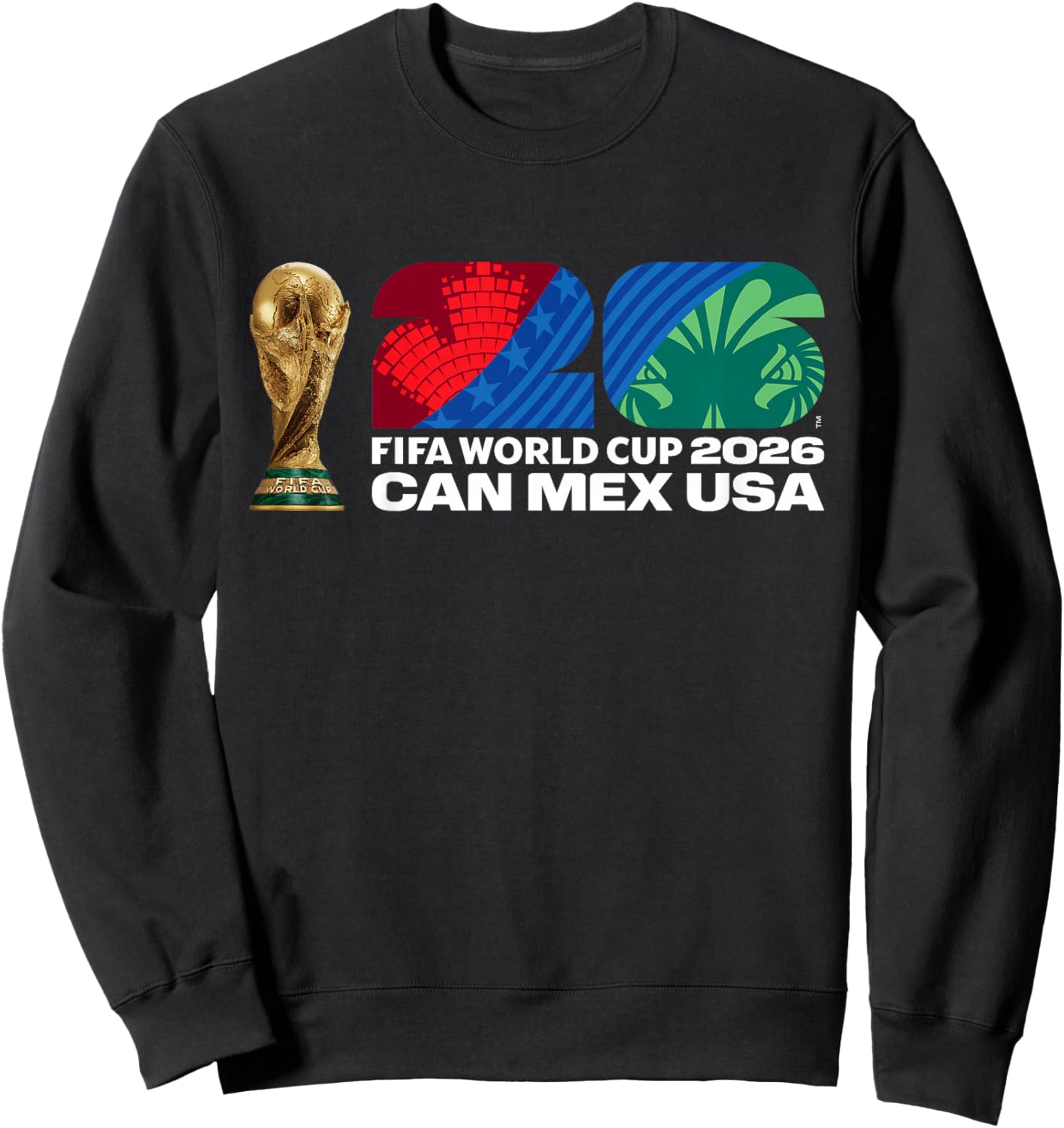 Kids FIFA World CUP26 FIFA Host Country Trophy Color Sweatshirt - Sweatshirt | Black