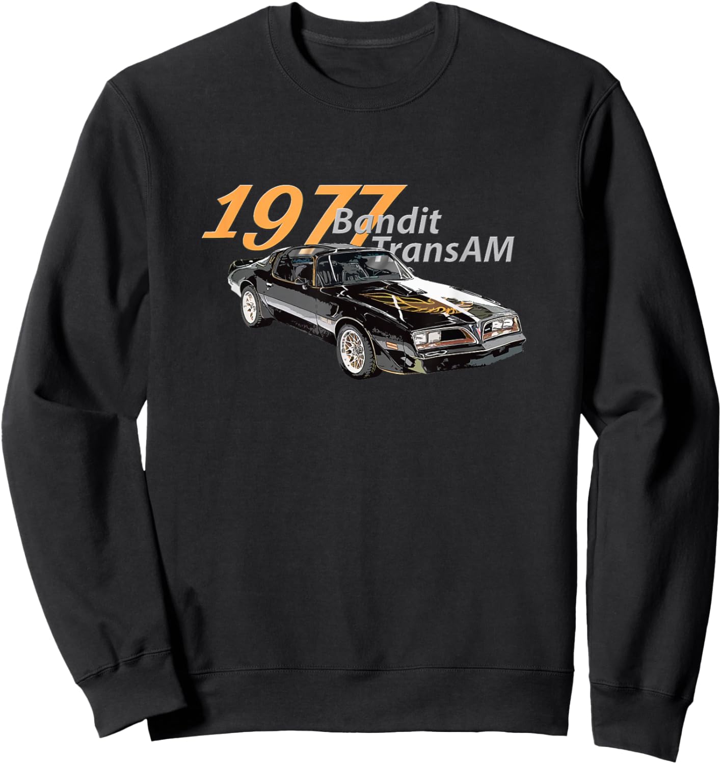 Vintage 1977 Bandit Trans AM - Muscle Cars, 1970s Sweatshirt - Sweatshirt | Black