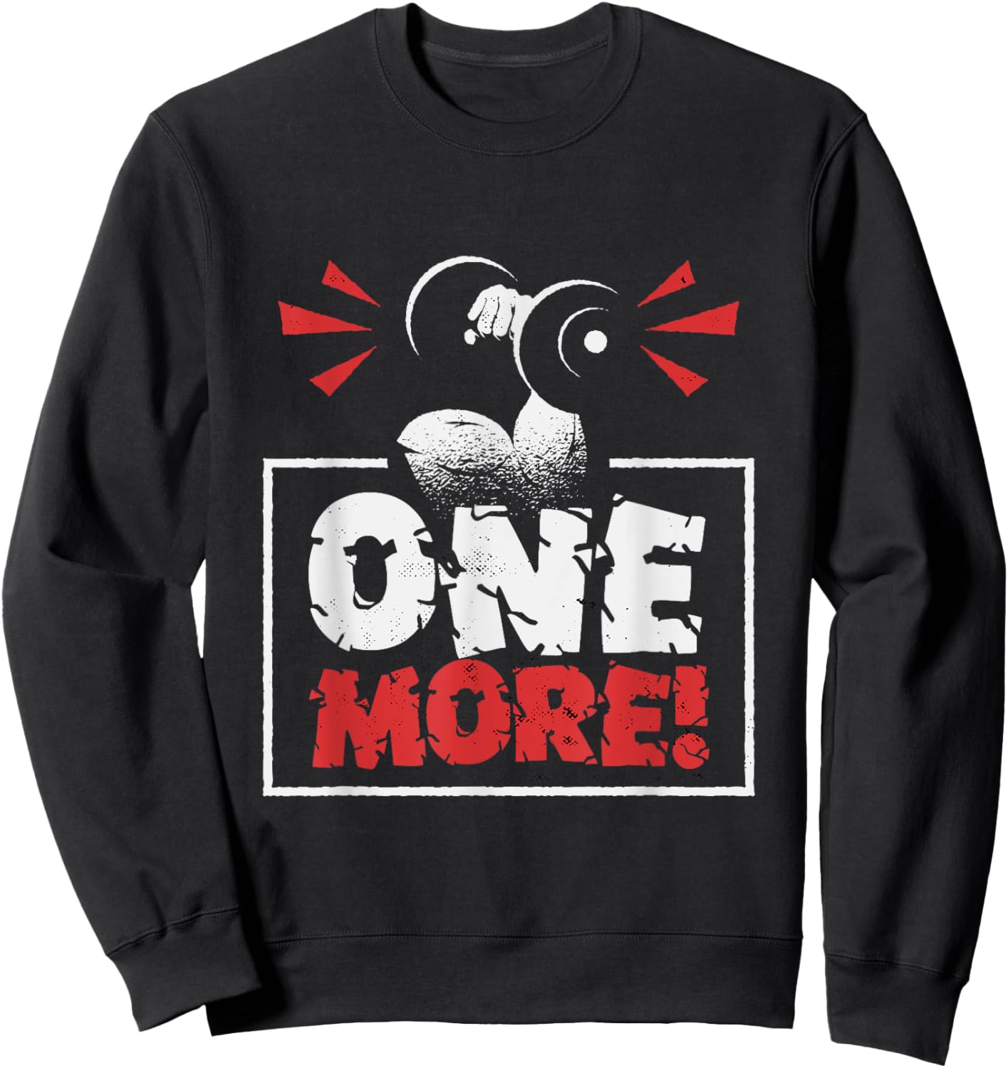 One More! Personal Trainer Fitness Sweatshirt - Sweatshirt | Black