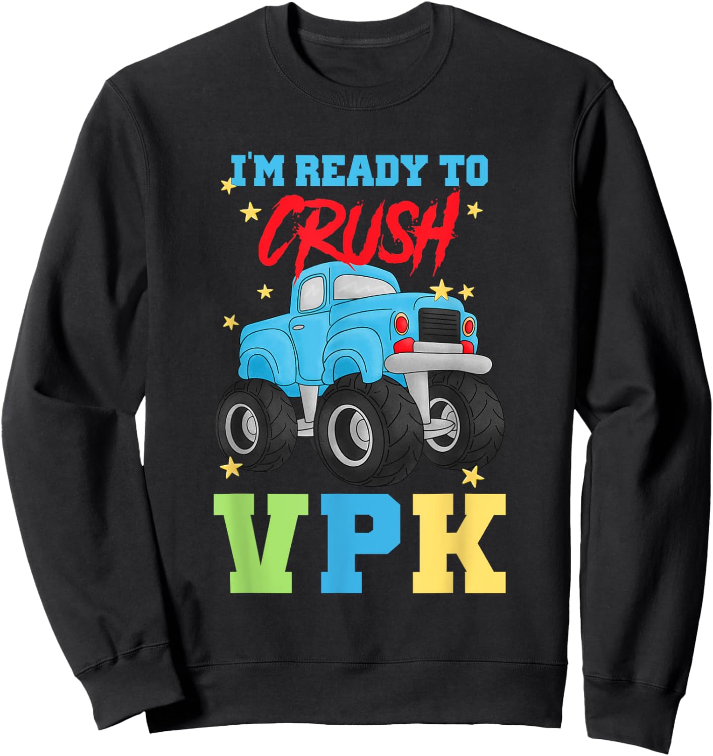 VPK Back to School 1st Day of School Prekindergarten Kids Sweatshirt - Sweatshirt | Black