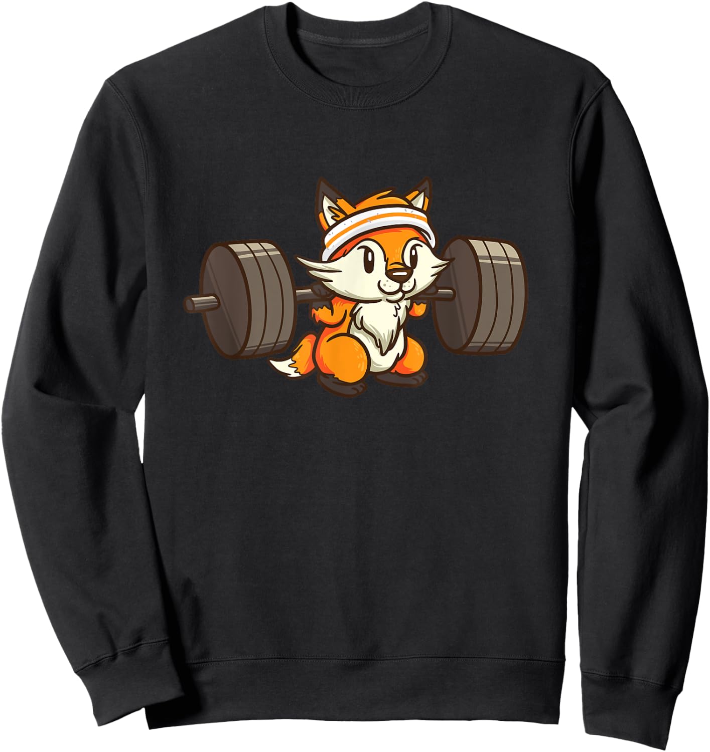 Fox Deadlift Powerlifting Weightlifting Gym Lovers Gift Sweatshirt - Sweatshirt | Black