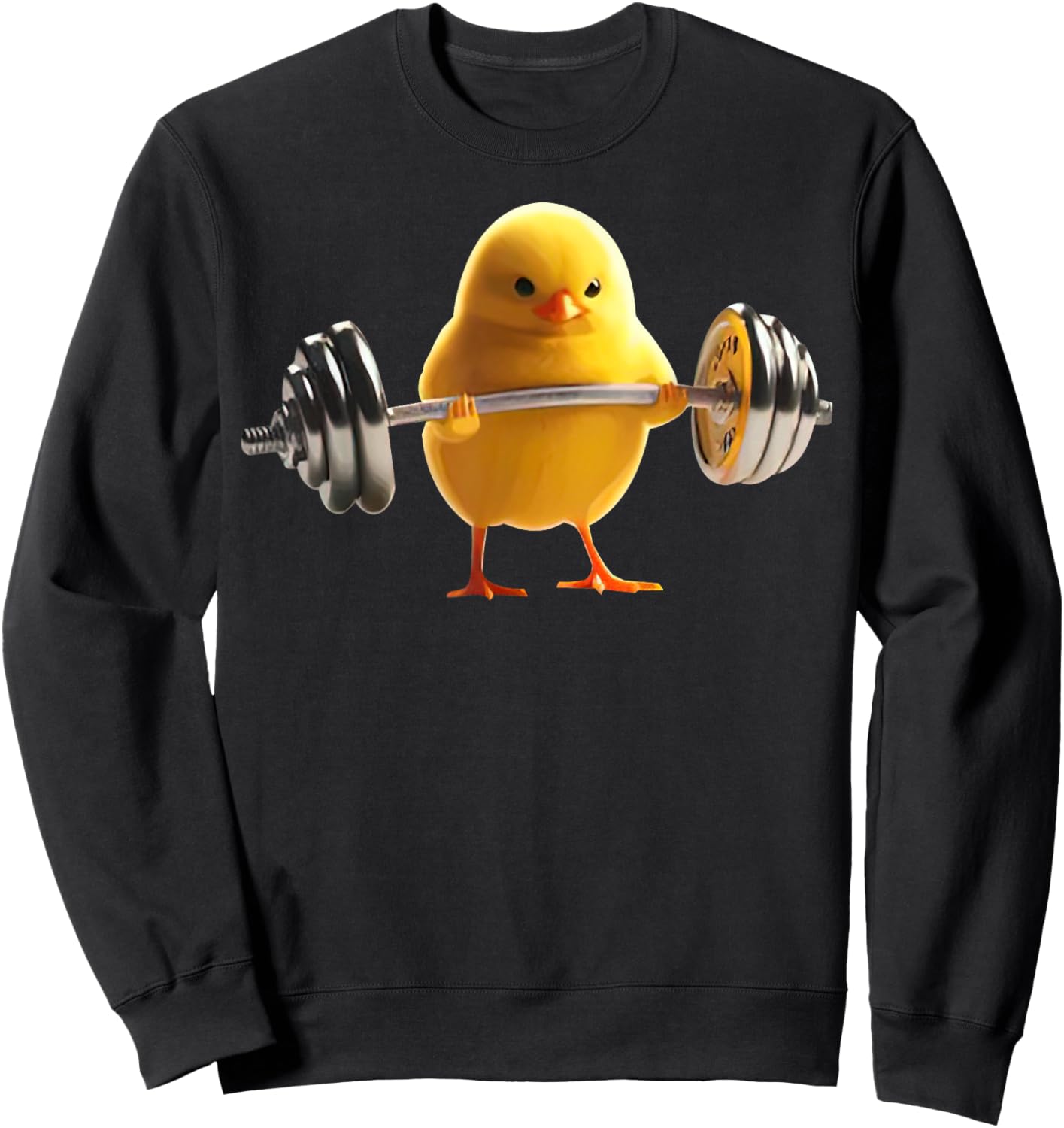 Weightlifting Chick Gym Bodybuilding Workout Fitness Sweatshirt - Sweatshirt | Black