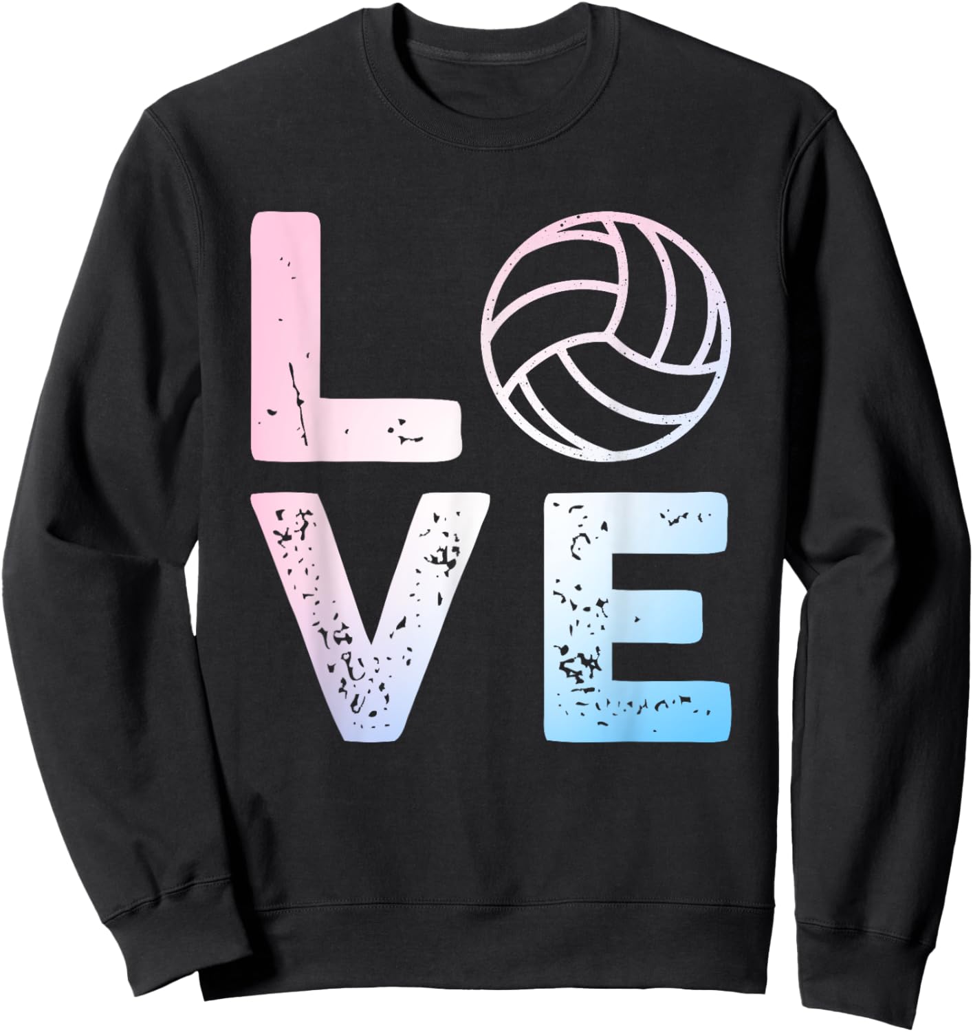 Funny Volleyball Design Women Ball Volleyball Player Sweatshirt - Sweatshirt | Black
