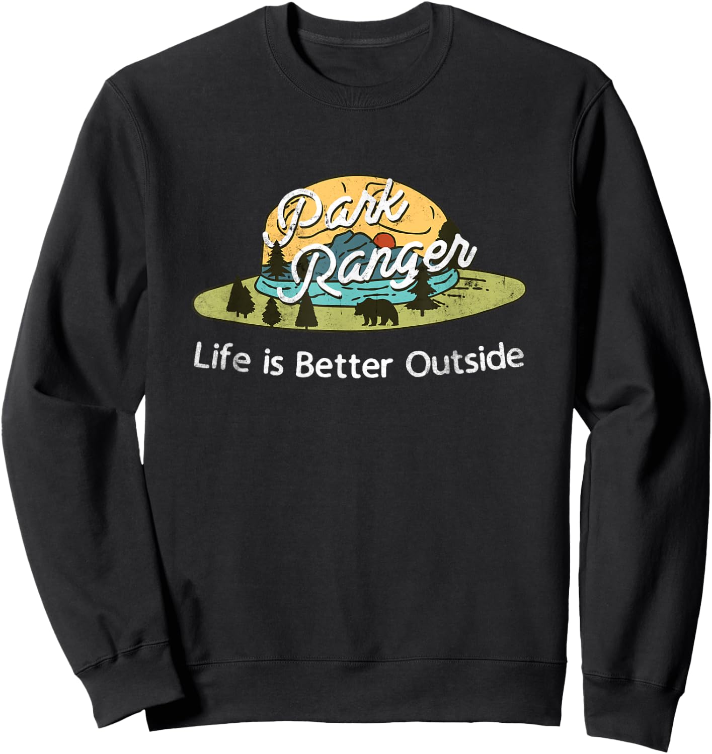 Park Ranger Shirt Supply Men's Classic Fit Black Sweatshirt - Sweatshirt | Black