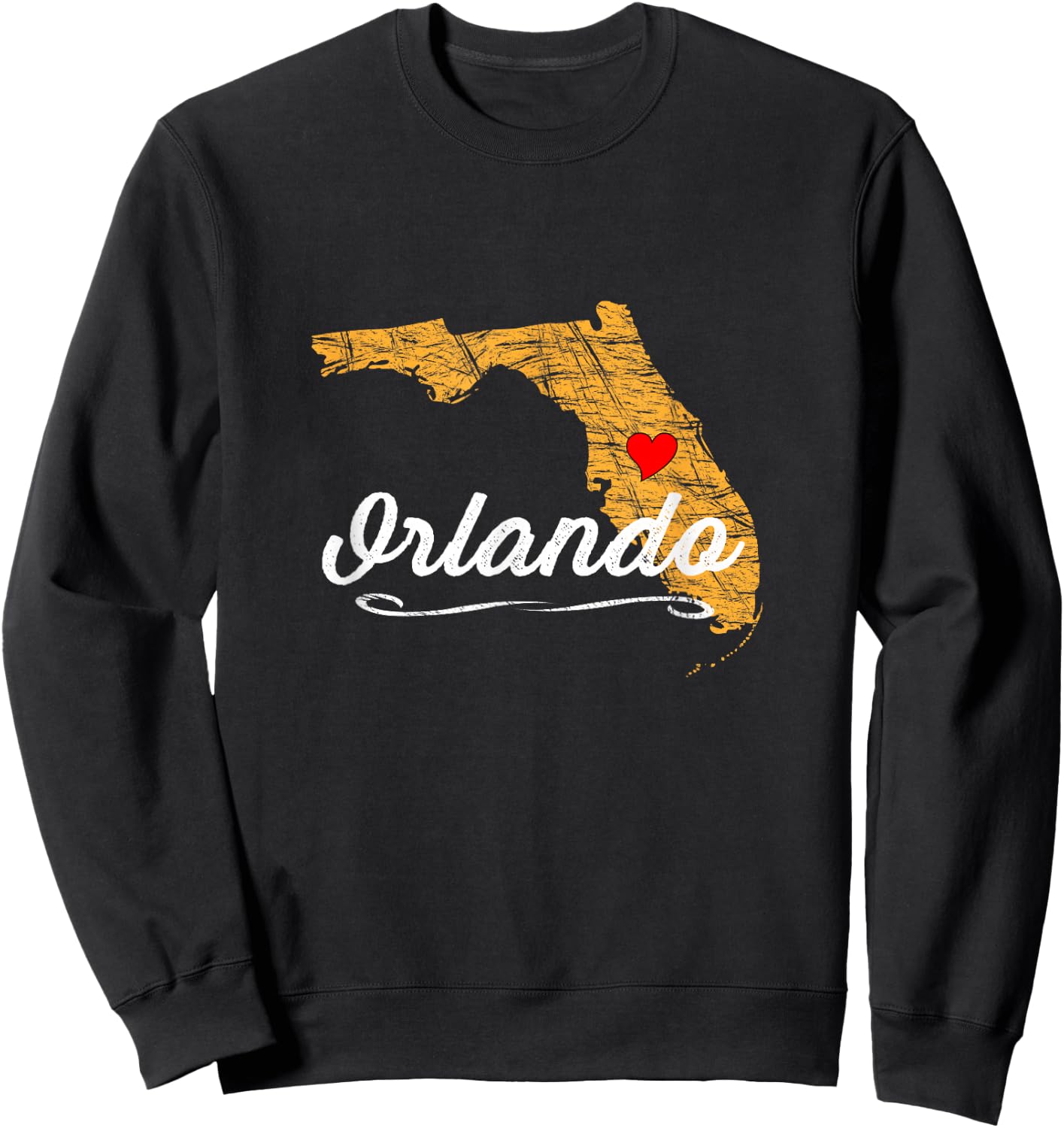 City of ORLANDO FLORIDA | Vacation Souvenir - Merch -Graphic Sweatshirt - Sweatshirt | Black