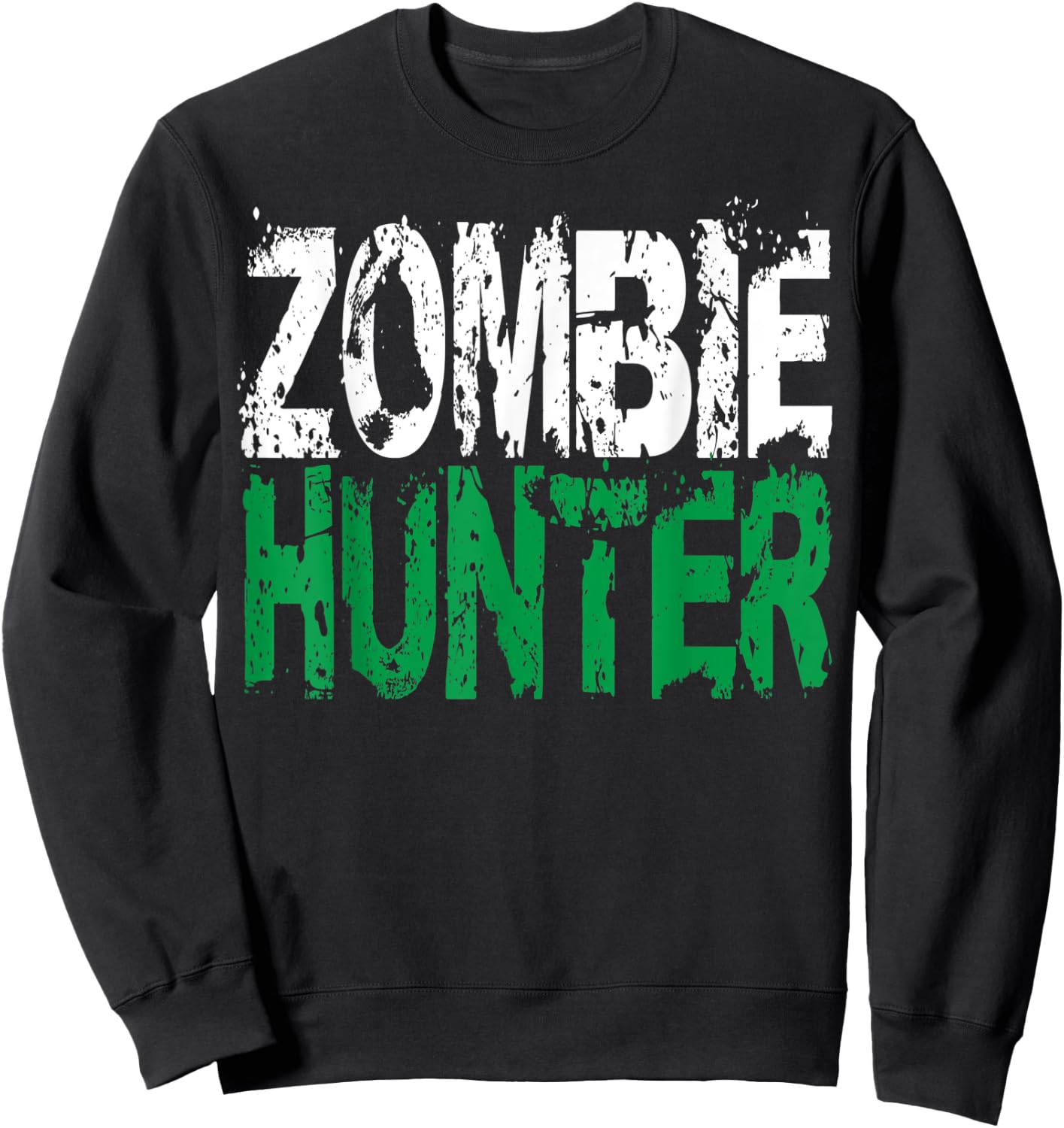 Halloween Zombie Hunter shirt Funny Party Gift Kids Boys Sweatshirt - Sweatshirt | Black