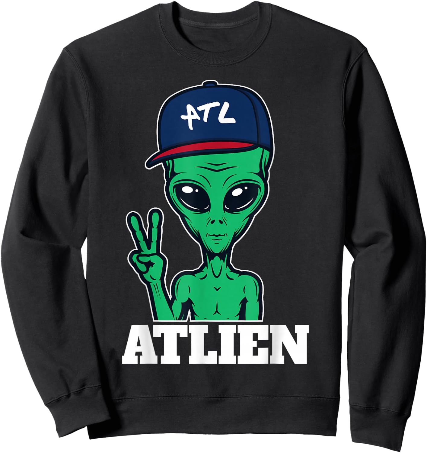 Atlanta Atlien ATL Gift Sweatshirt - Sweatshirt | Black