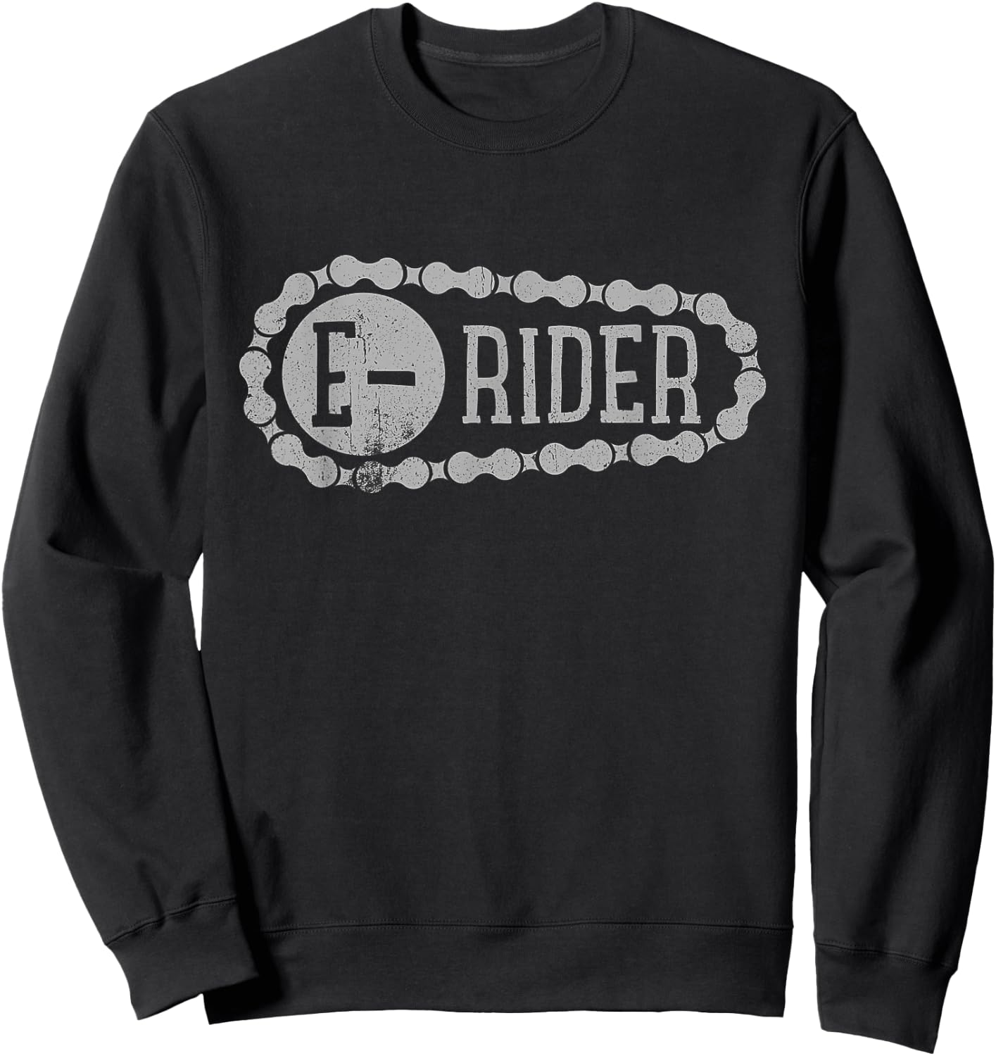 Vintage E-Rider Shirt E-Bike Sweatshirt - Sweatshirt | Black