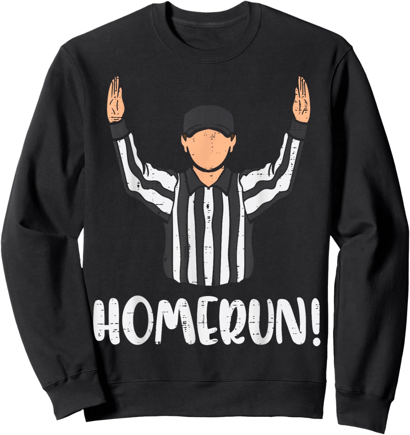 Homerun Referee American Football Sports Men Women Boys Kids Sweatshirt - Sweatshirt | Black