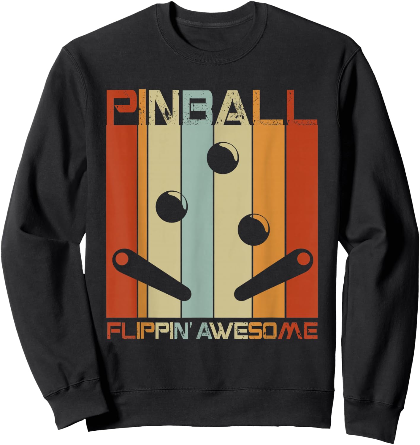 Pinball Funny Retro Vintage Arcade Game Machine Lover Gift Sweatshirt - Sweatshirt | Black