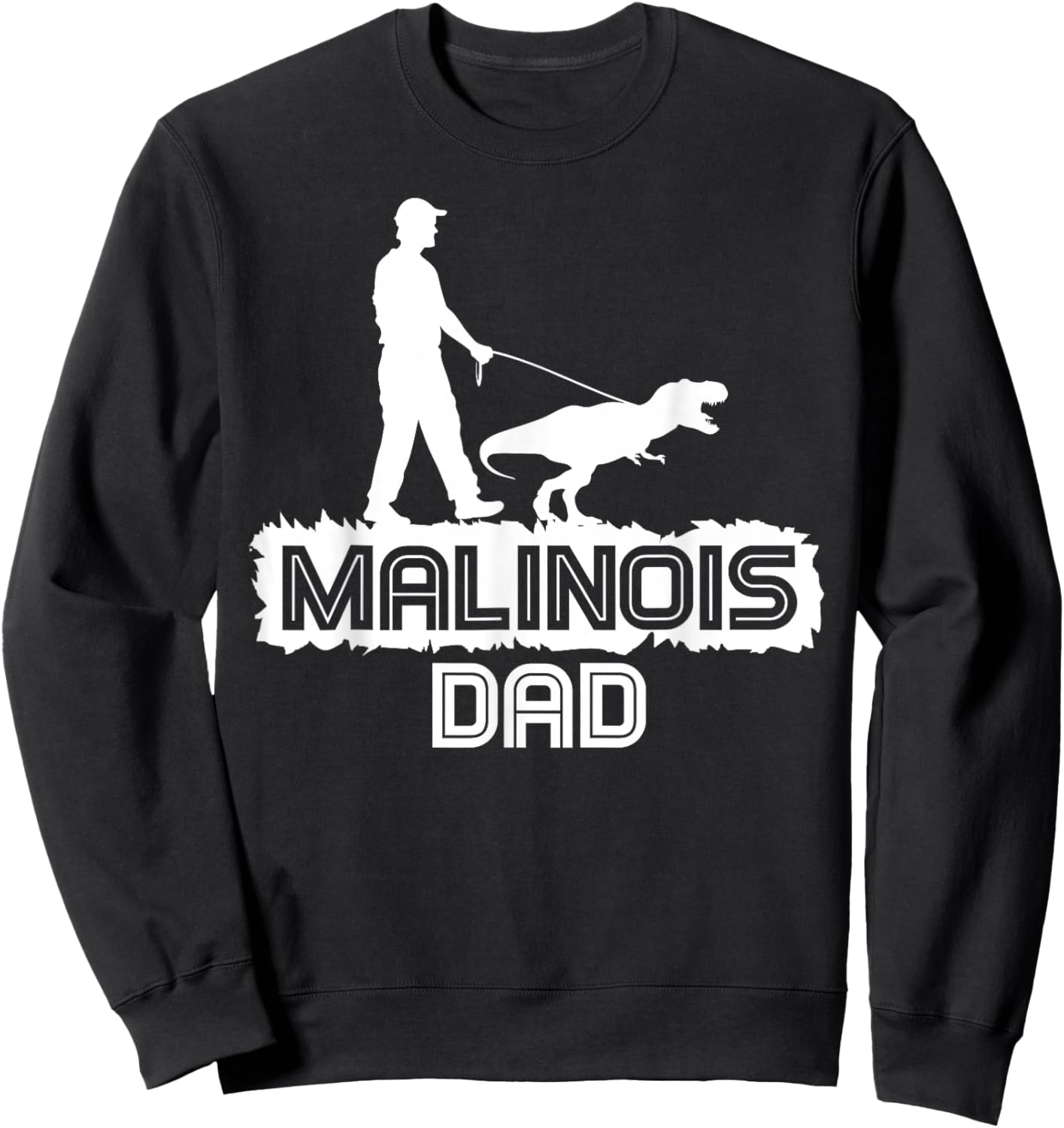Belgian Malinois Rescue Lovers | Belgian Malinois Dad Sweatshirt - Sweatshirt | Black
