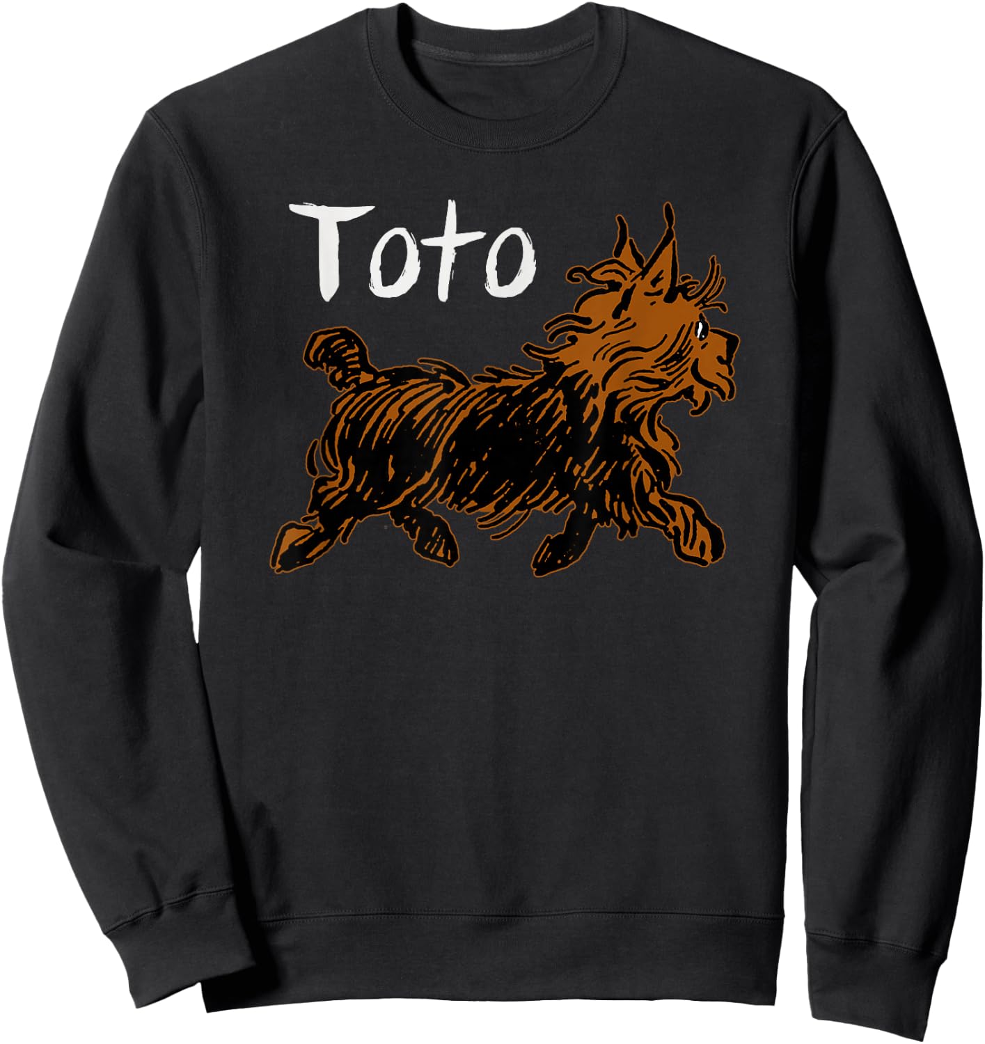 Cute Wizard of OZ Dog Shirt Art-Dorothy's Dog Toto Men Women Girls Kids Sweatshirt - Sweatshirt | Black