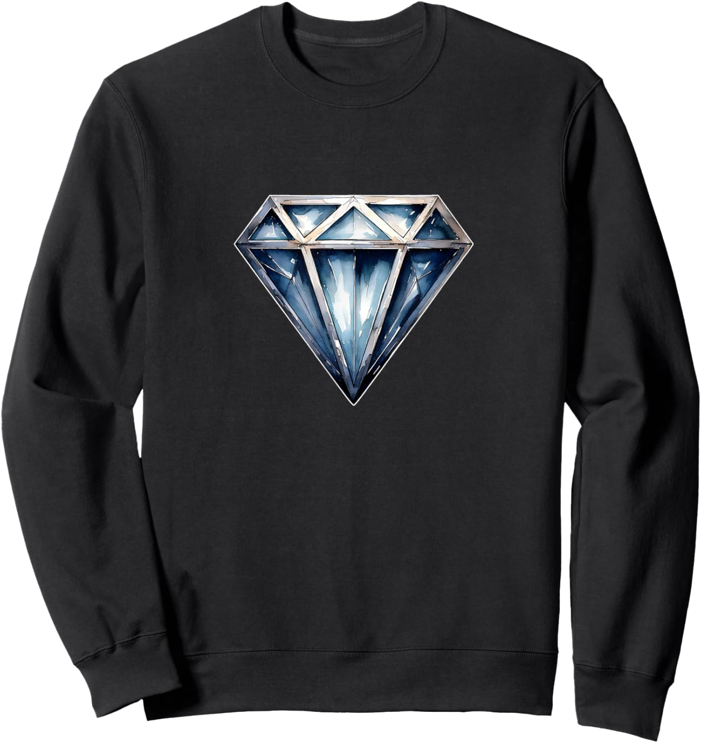 Diamond Black Black Men's Cool Shirts Sweatshirt - Sweatshirt | Black