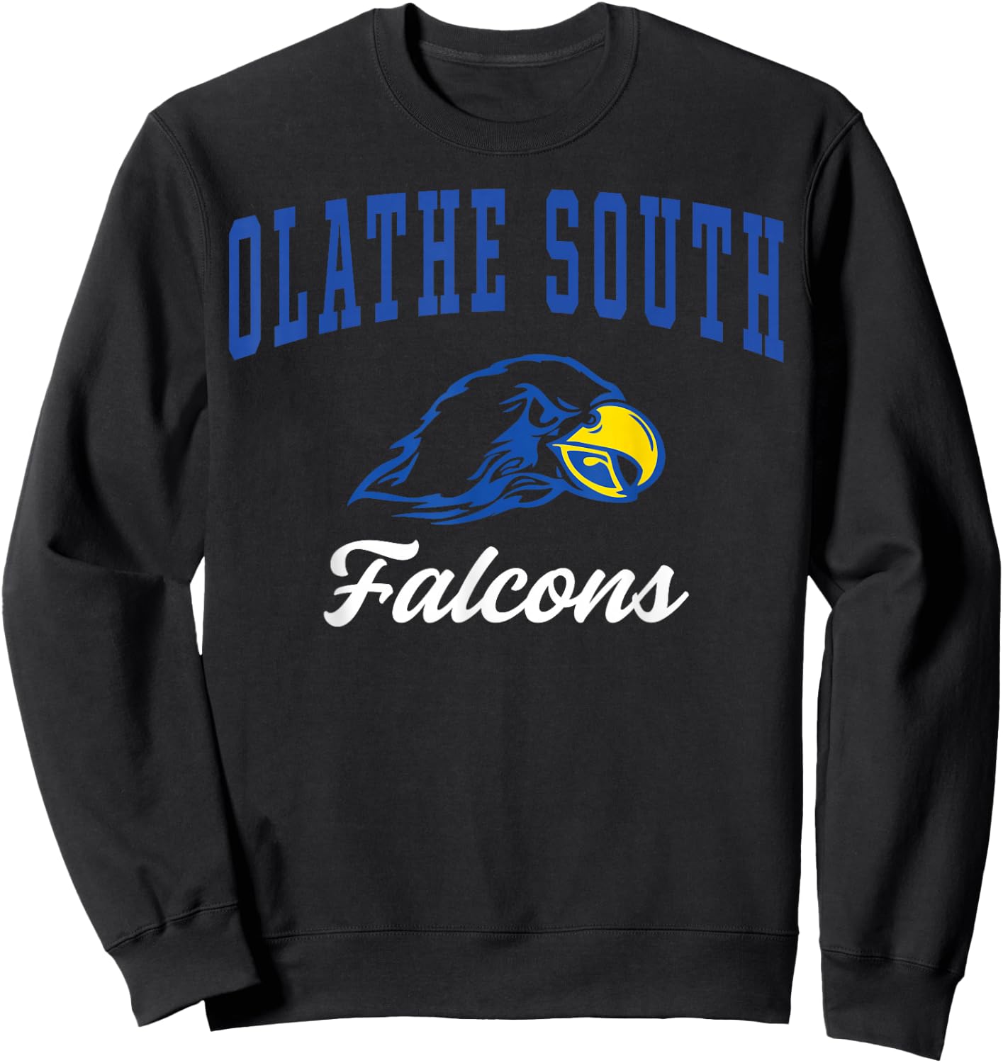 Olathe South High School Falcons C3 Sweatshirt - Sweatshirt | Black