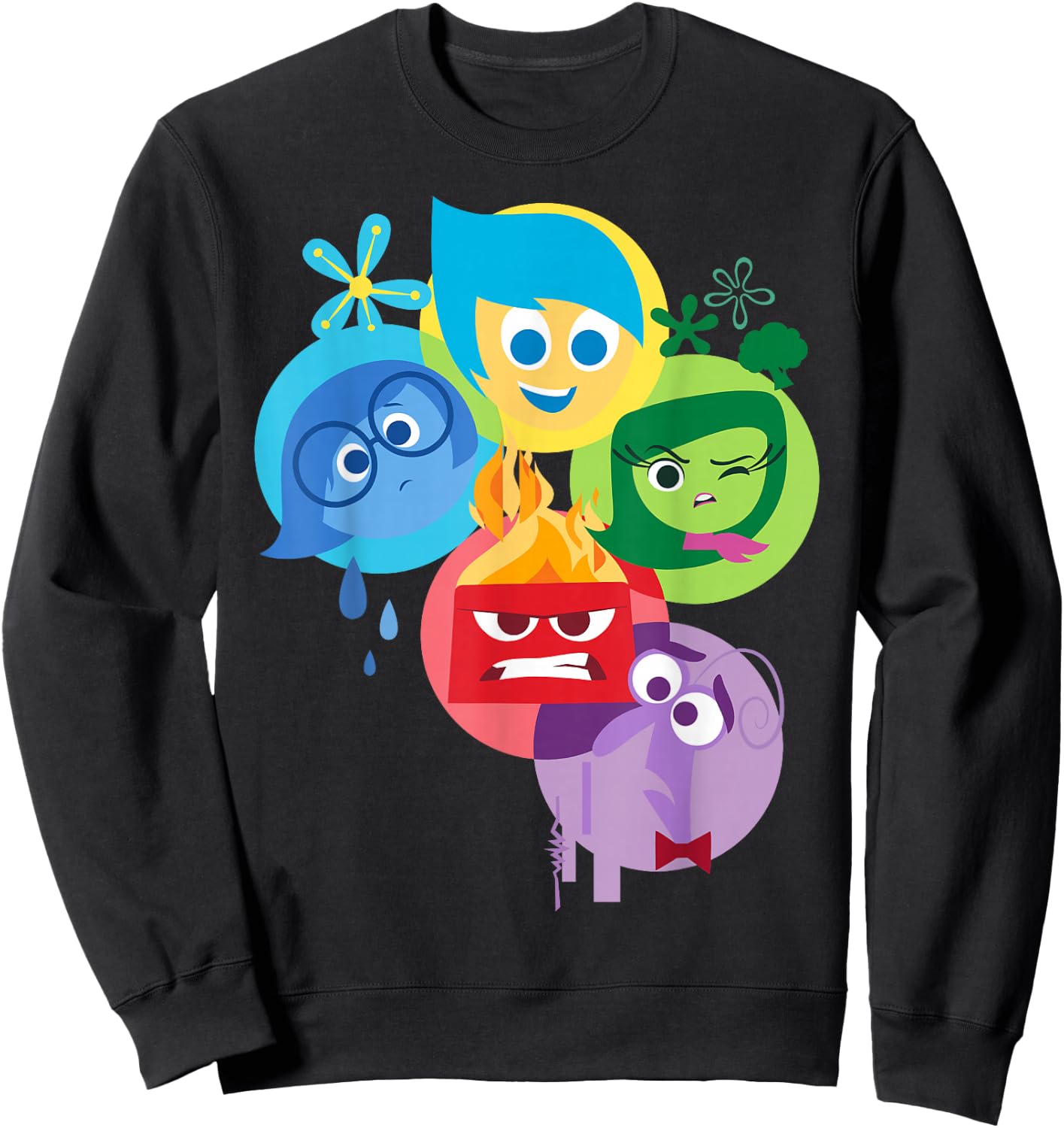Disney Pixar Inside Out Simple Group Shot Graphic Sweatshirt - Sweatshirt | Black